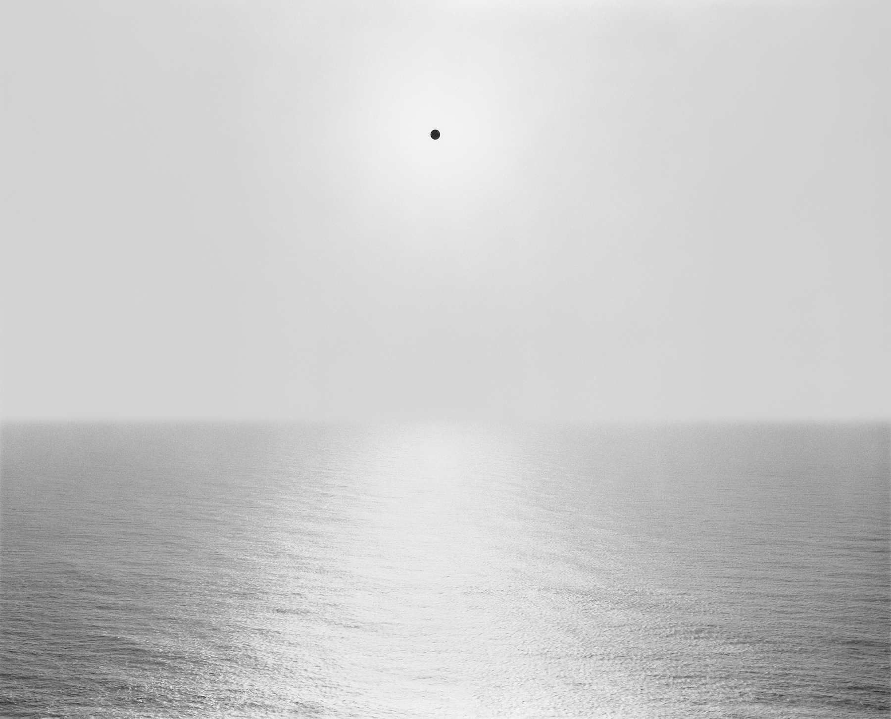 Black Sun over Atlantic Ocean. Sintra, Portugal, 2023