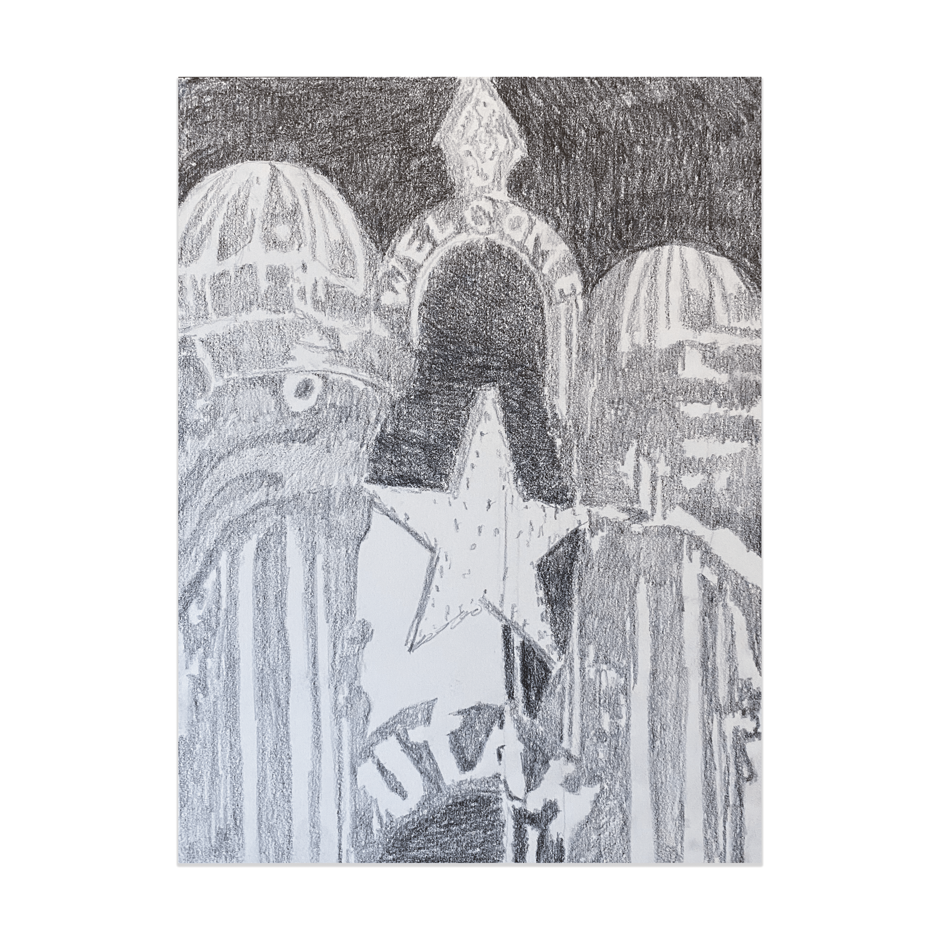 Jacob FreemanShelfGraphite on paper12 x 9"2022