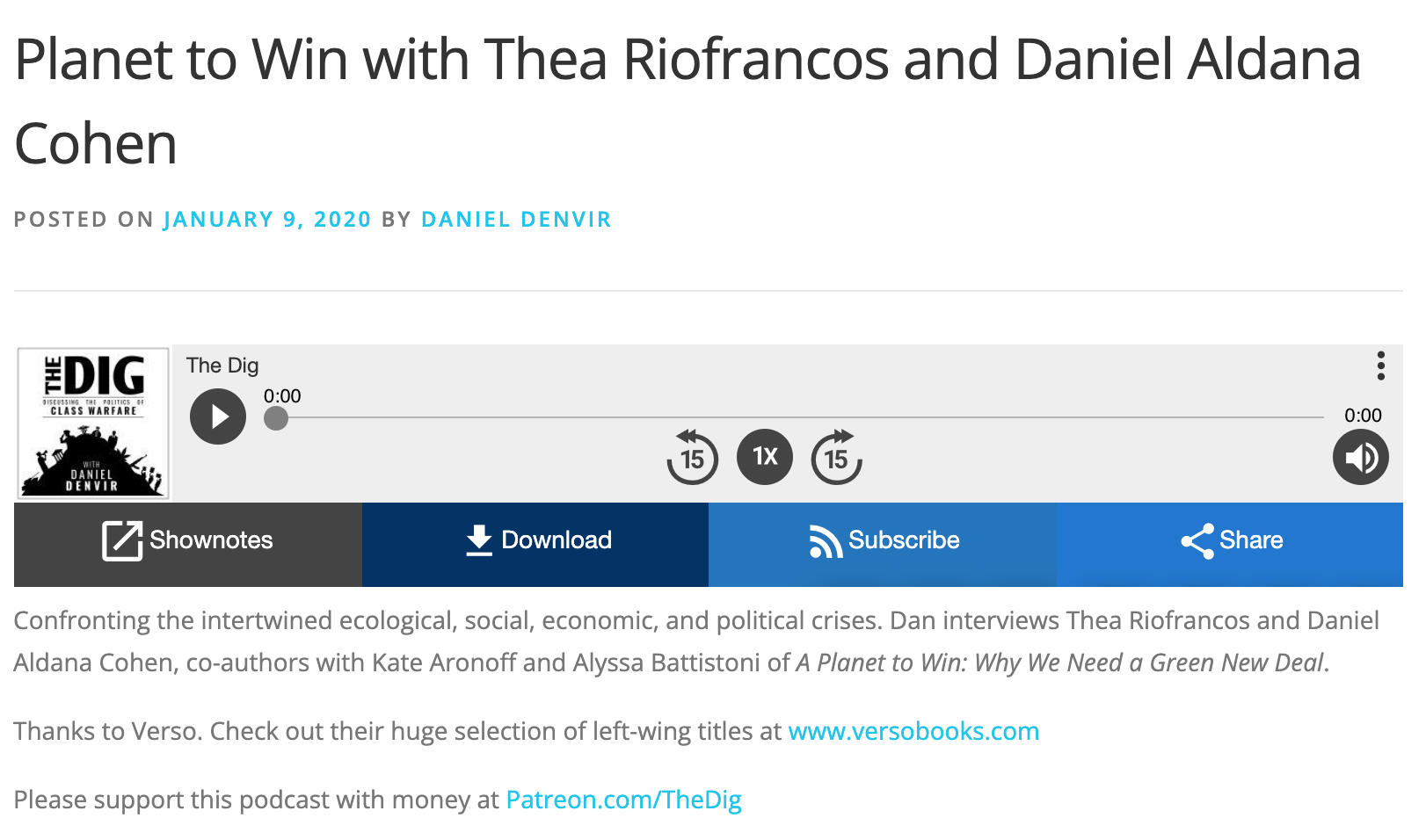 The Dig. Planet to Win with Thea Riofrancos and Daniel Aldana Cohen