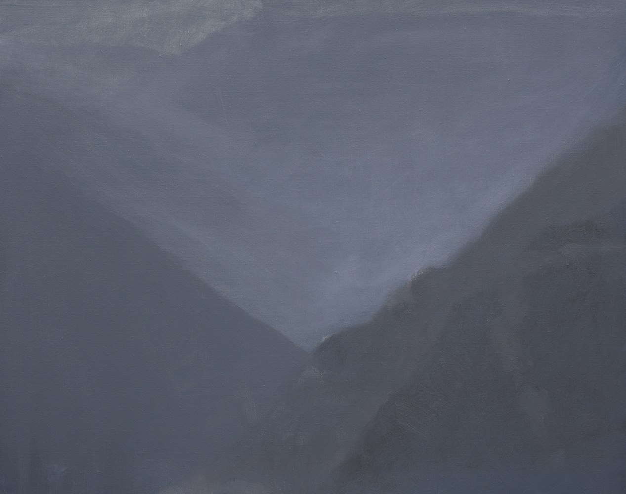 Vallée, soir (III)oil on canvas73 x 92 cm, 2017