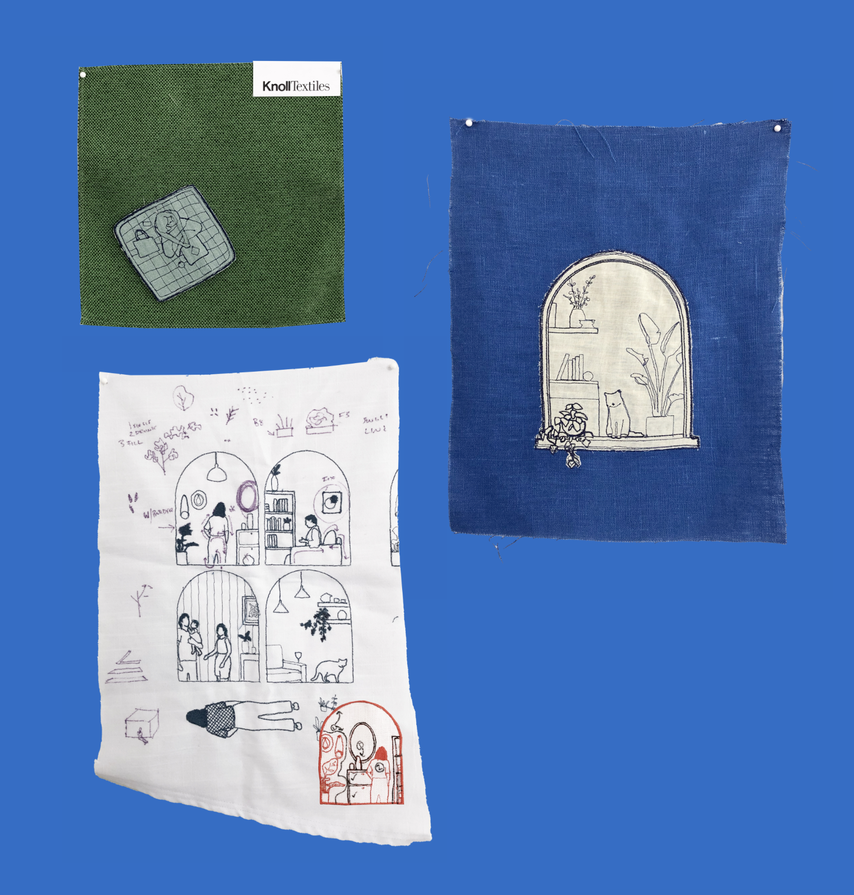 Stitched Narratives Embroideries