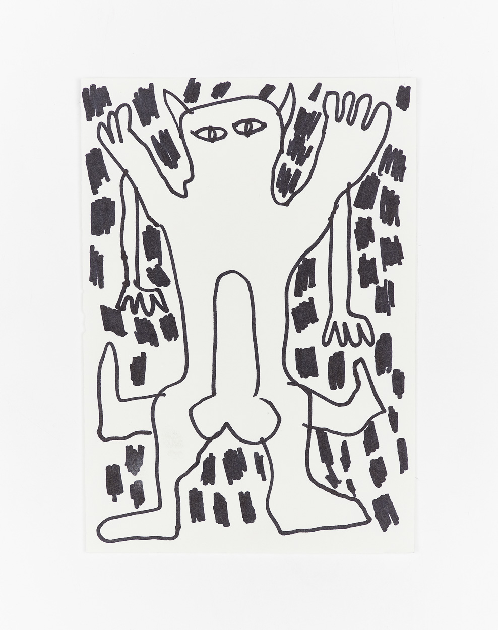 Untitled, 2020. marker on paper. 26cm x 18cm