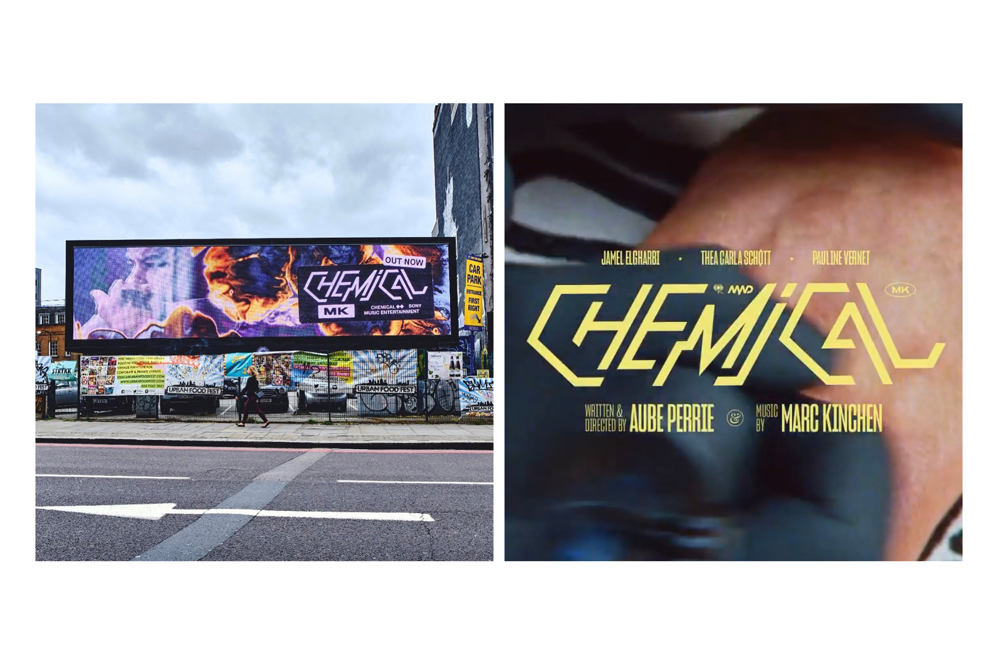 Type design for CHEMICAL single by MK, Sony Music, 2021