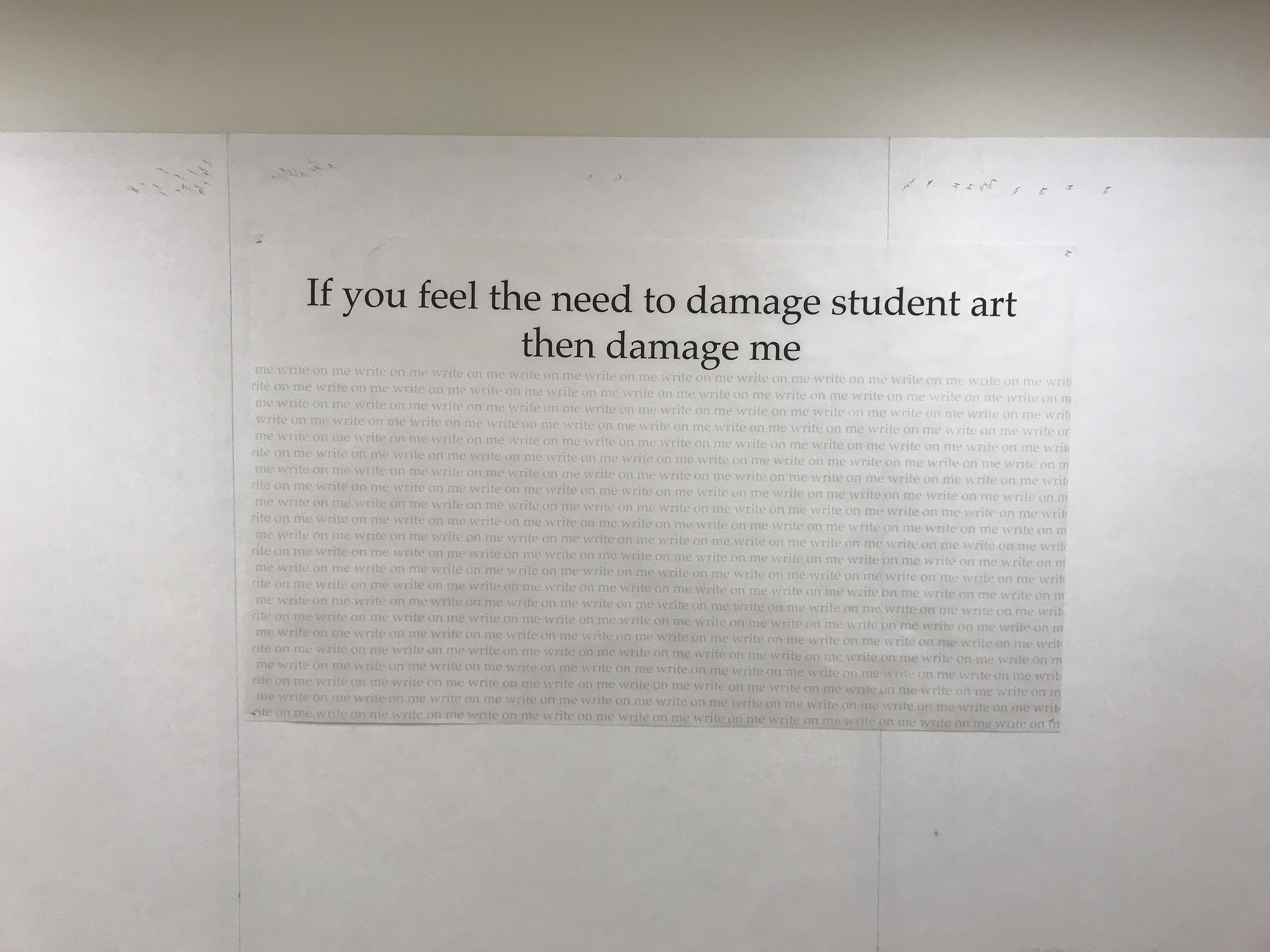 Student Art / Not Student Art Installation View, 2019