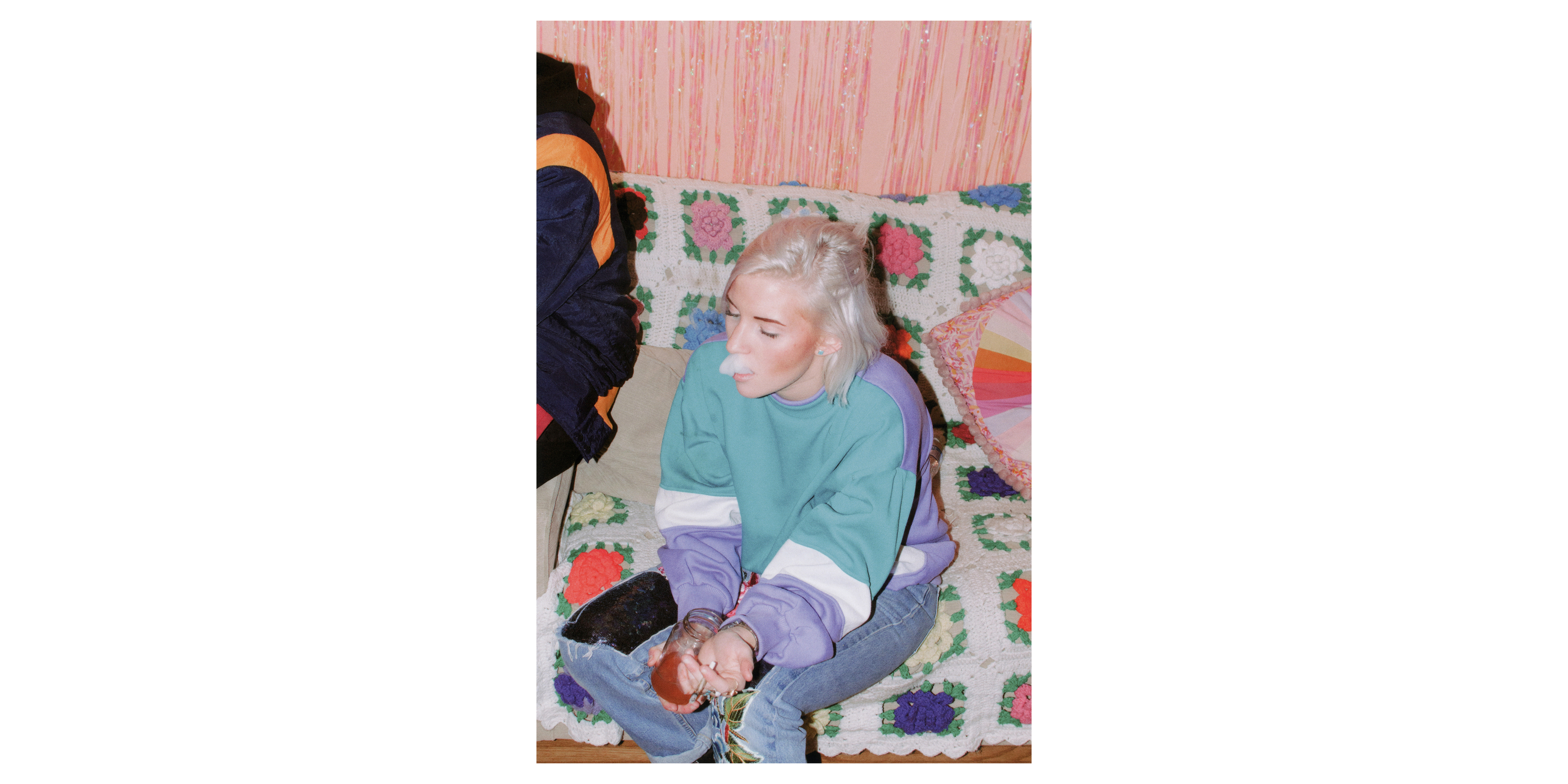 Jenna French inhaling, The Dream House, Nashville, 2017