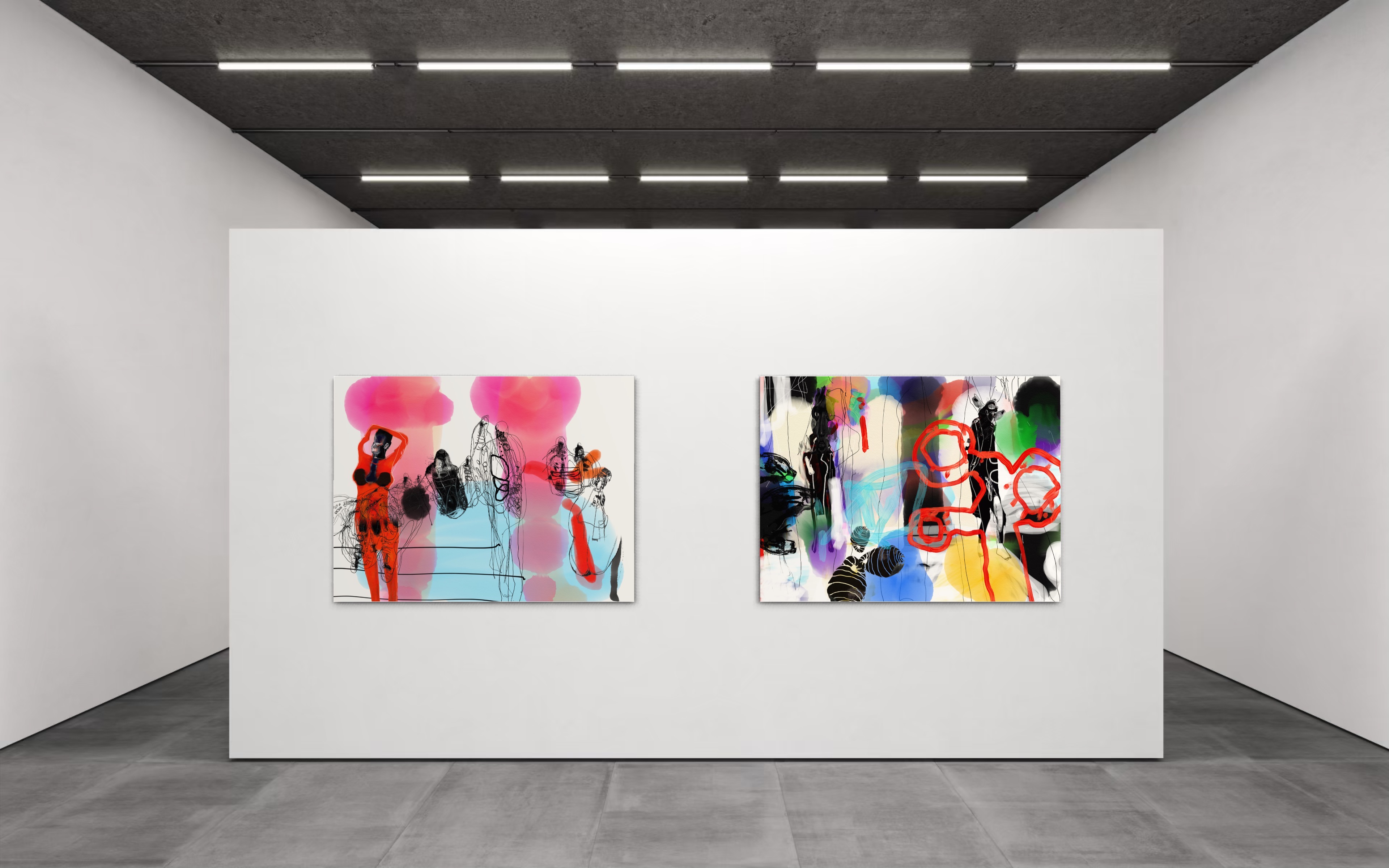 "Paradise Lost" 2017, digital painting 120x160cm, edition 3