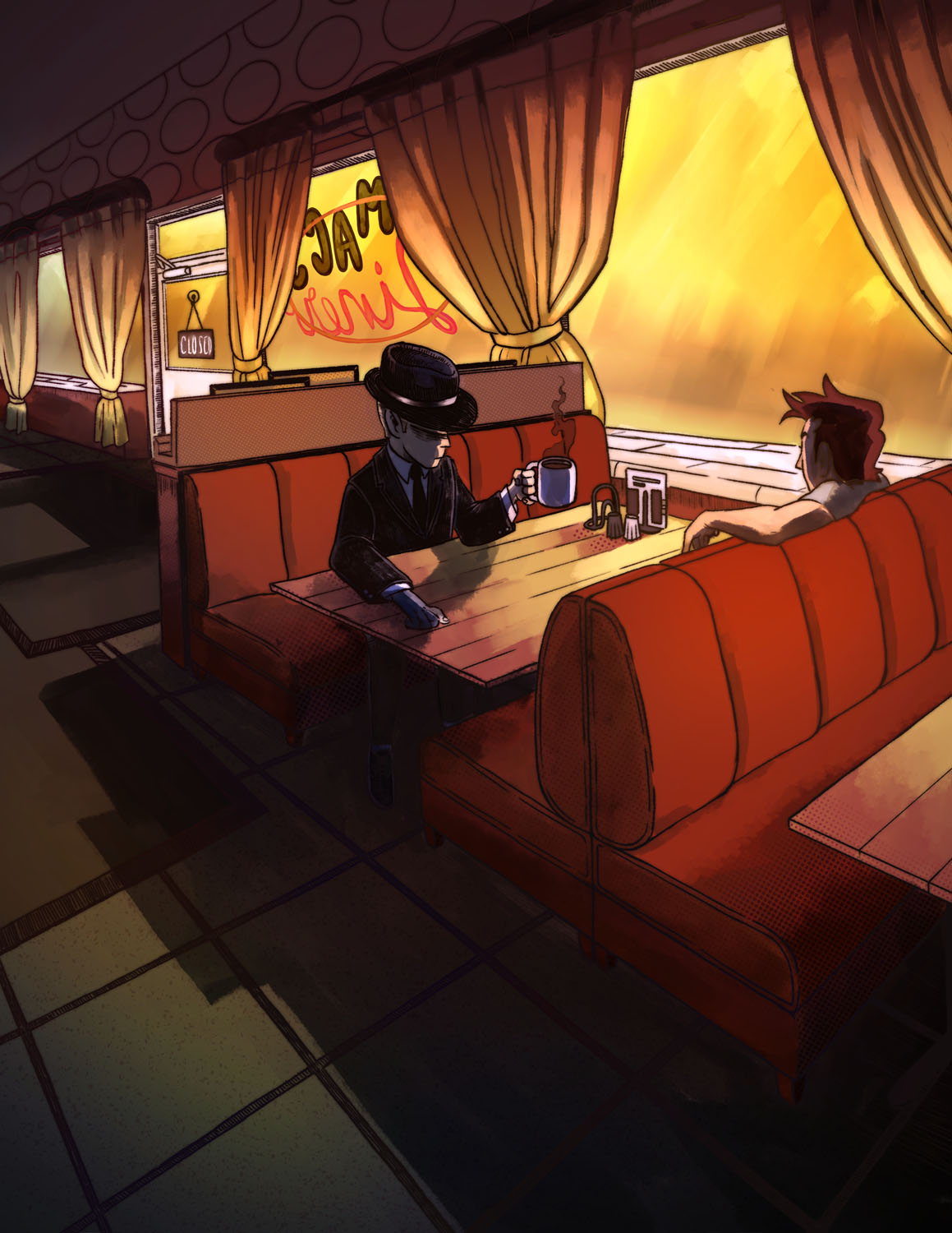 Men in BlackDigital, 11 x 14.25, 2022