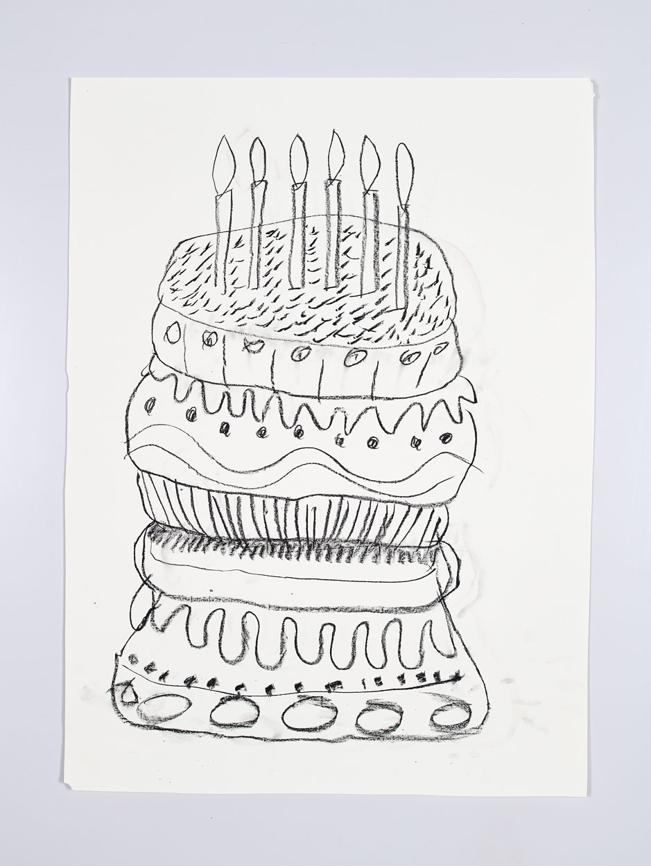 Eat It, 2019. charcoal and pastel on paper 60cm x 42cm