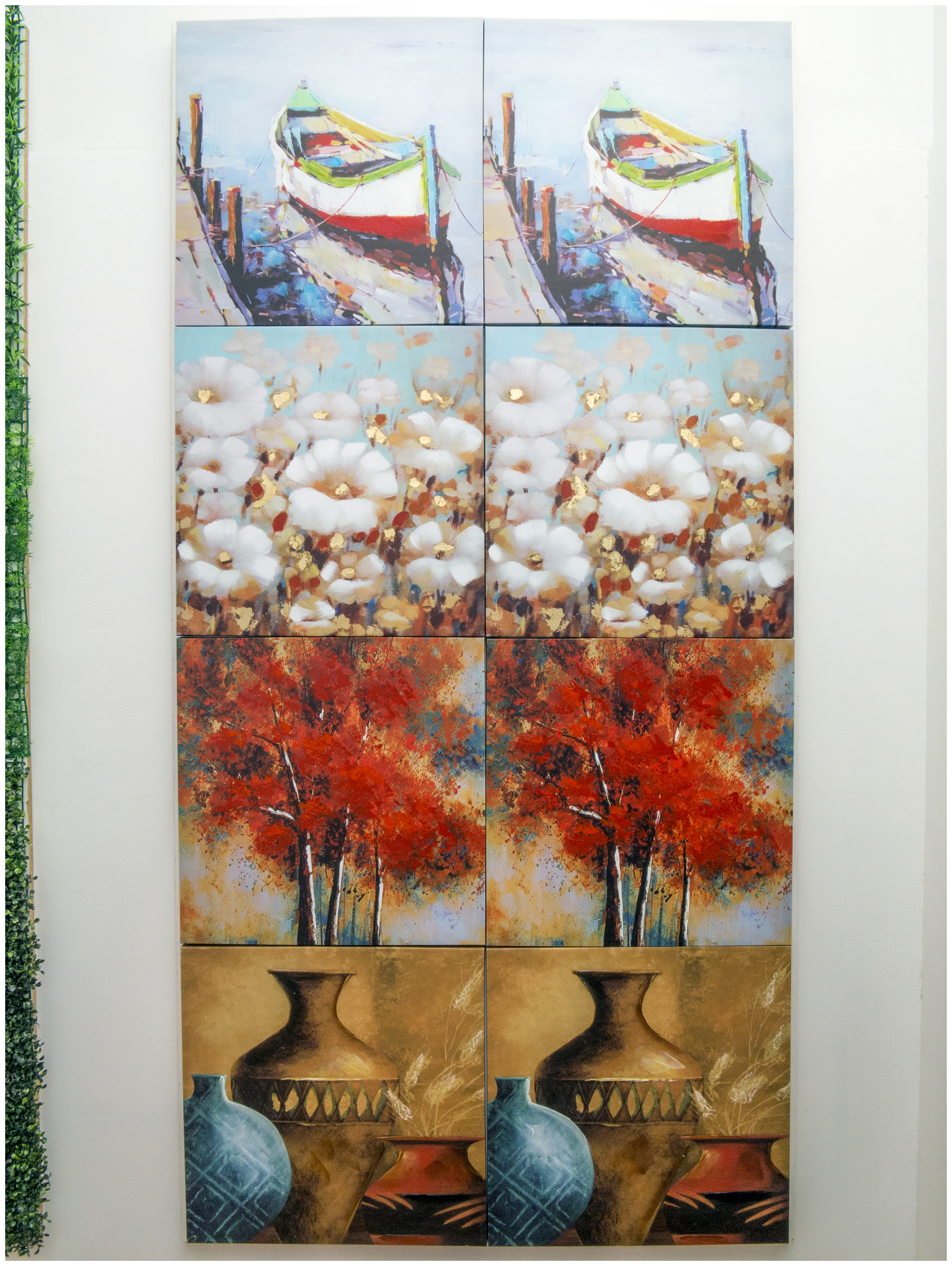 Canvas Wall Art, 2018One case of wall art, melamine49 x 97 x 2.313 in.124.46 x 246.38 x 5.88 cm