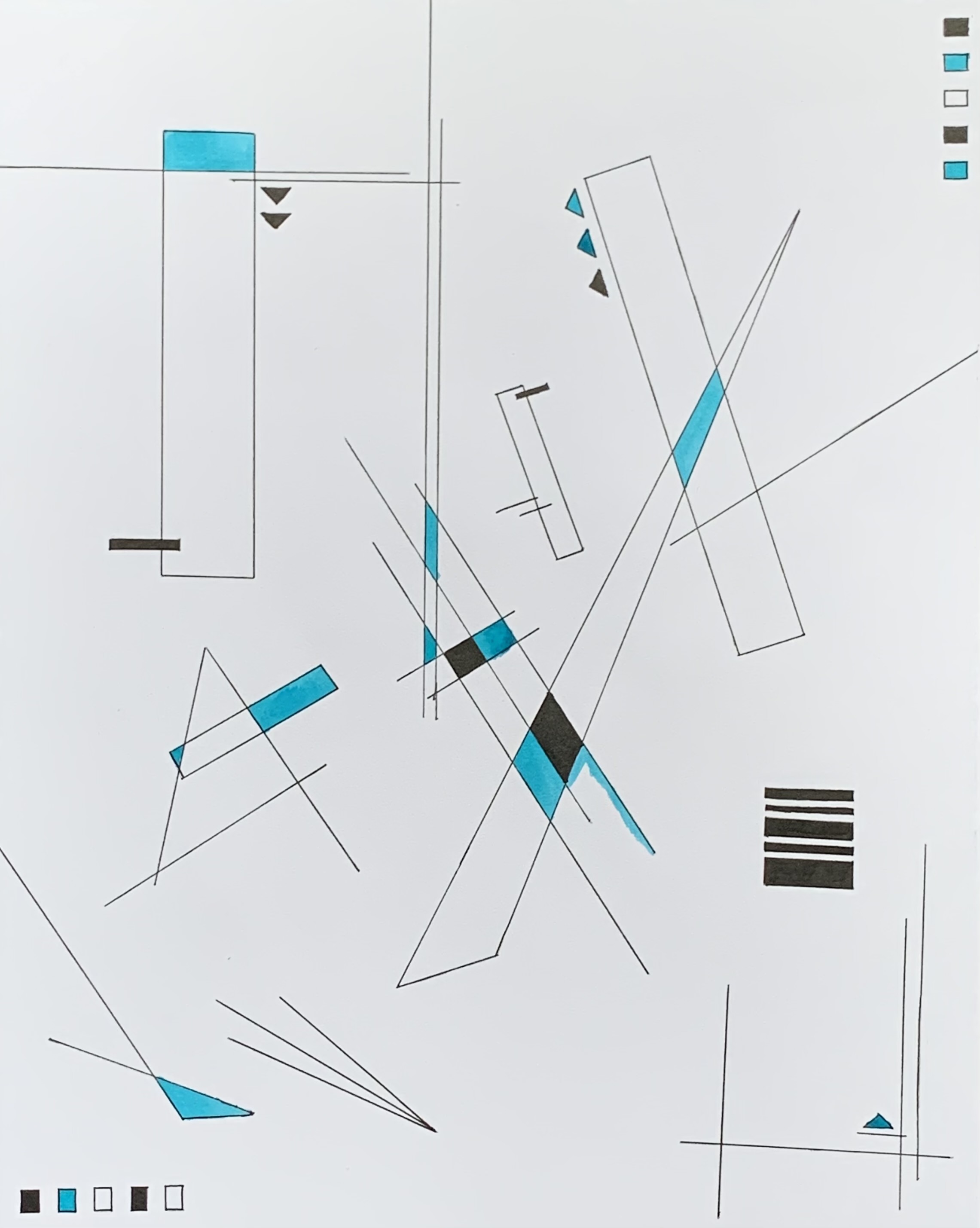Kayla Forbes, Geometric Abstraction, 2021