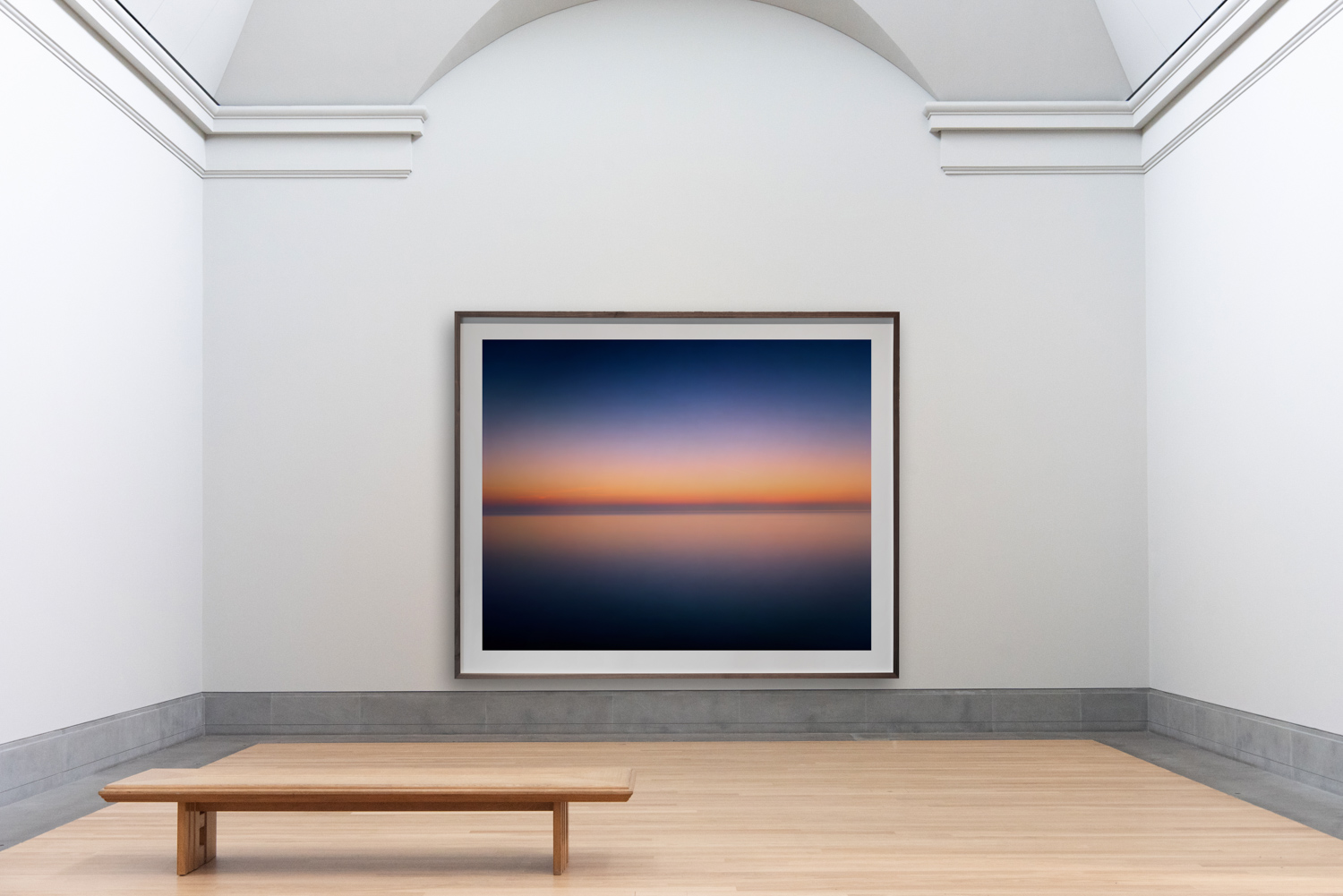 Install shot of framed work in gallery setting