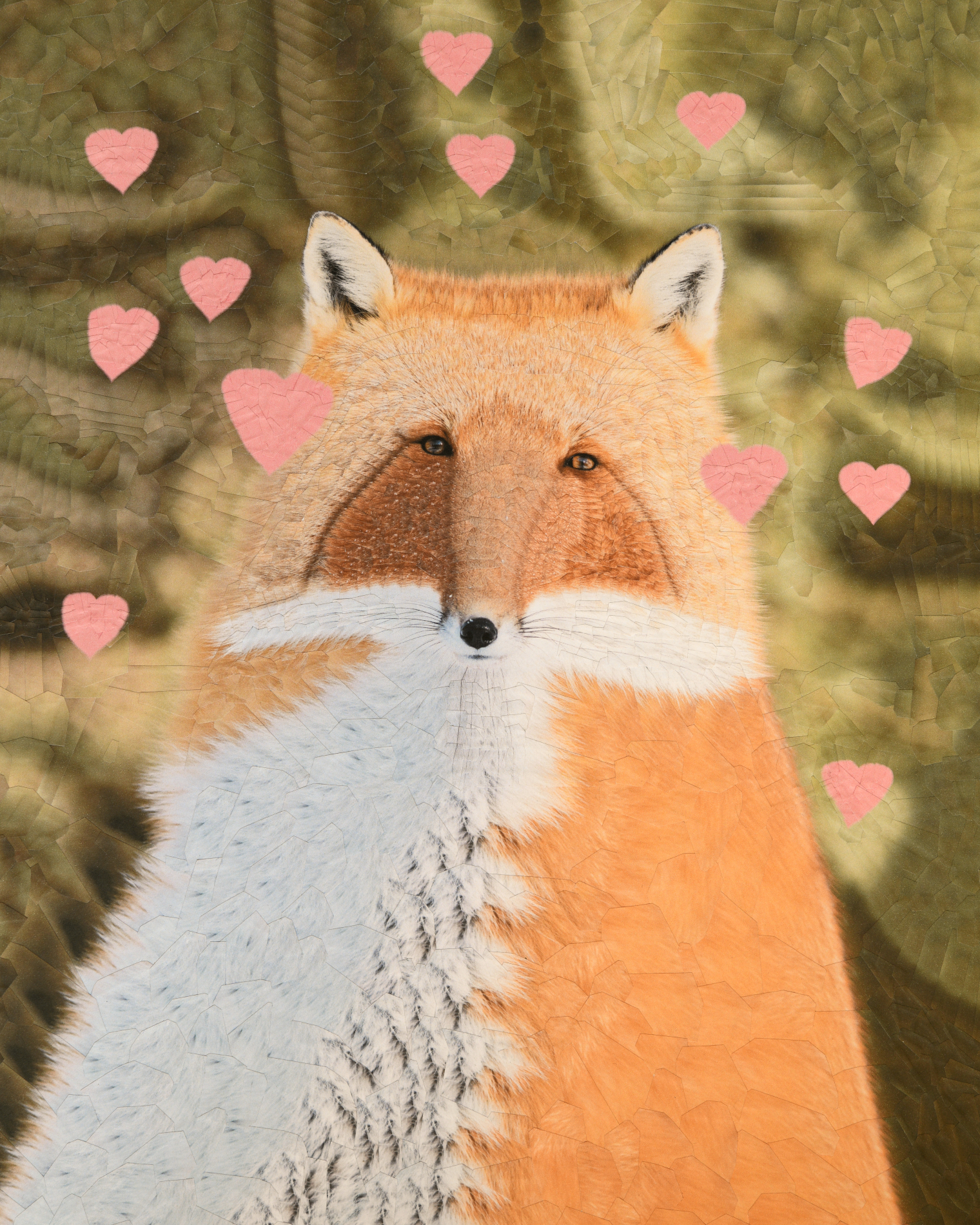 Fox 1 with Maison Kitsune, 2023, 11.6 x 16.5 inches