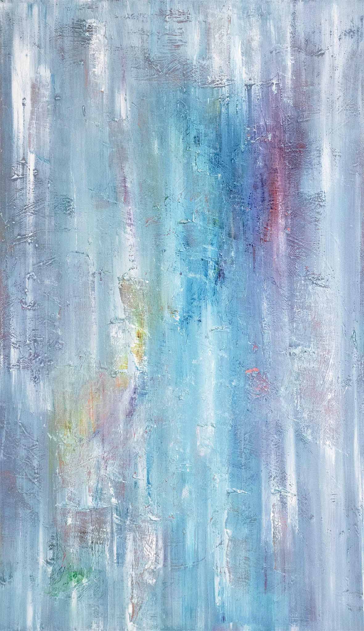 스키를 위한 눈, 2024, 캔버스에 유채, 193.9 × 112.1 cm