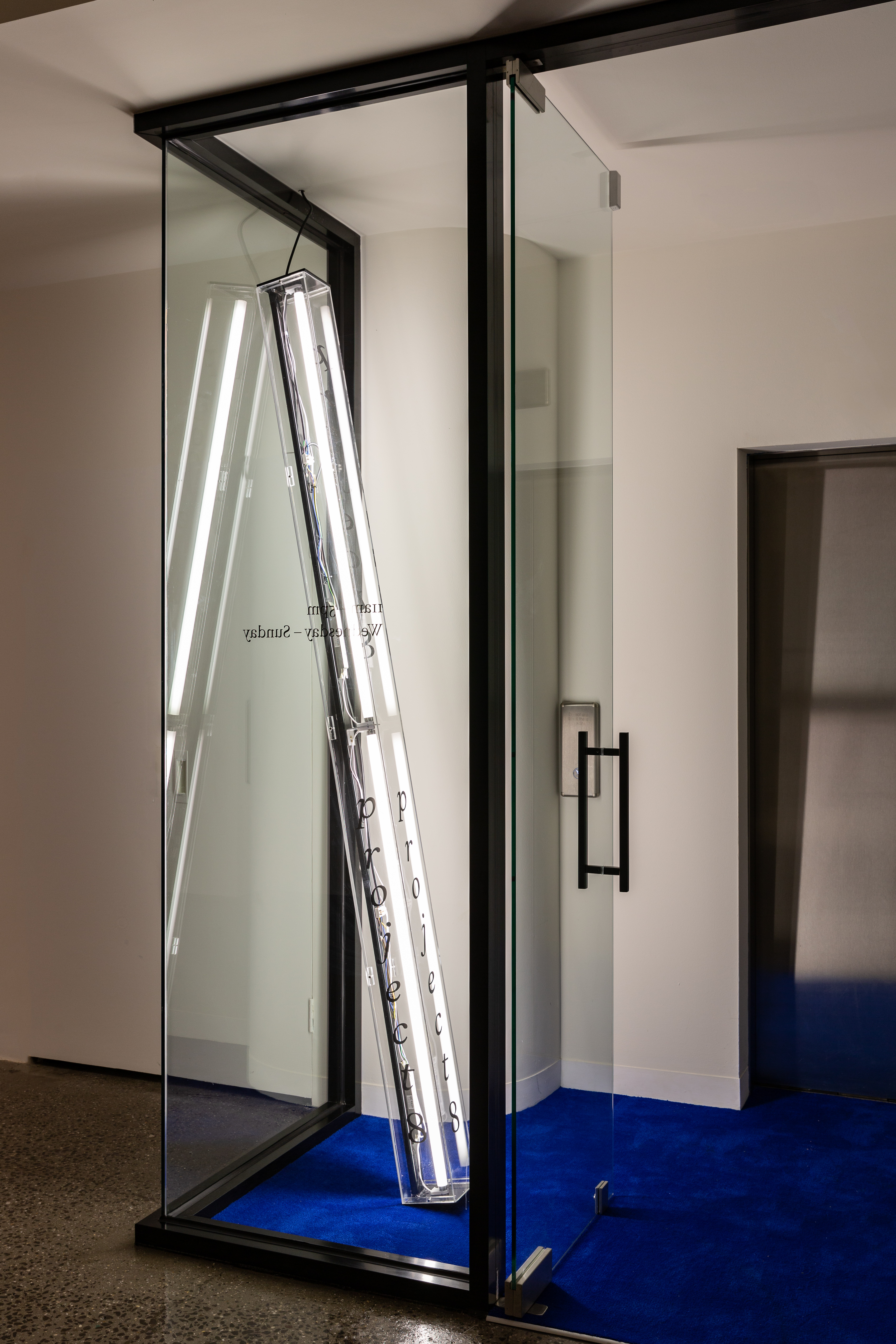 Visual Identity and signage for Project 8 Gallery, 2022. 