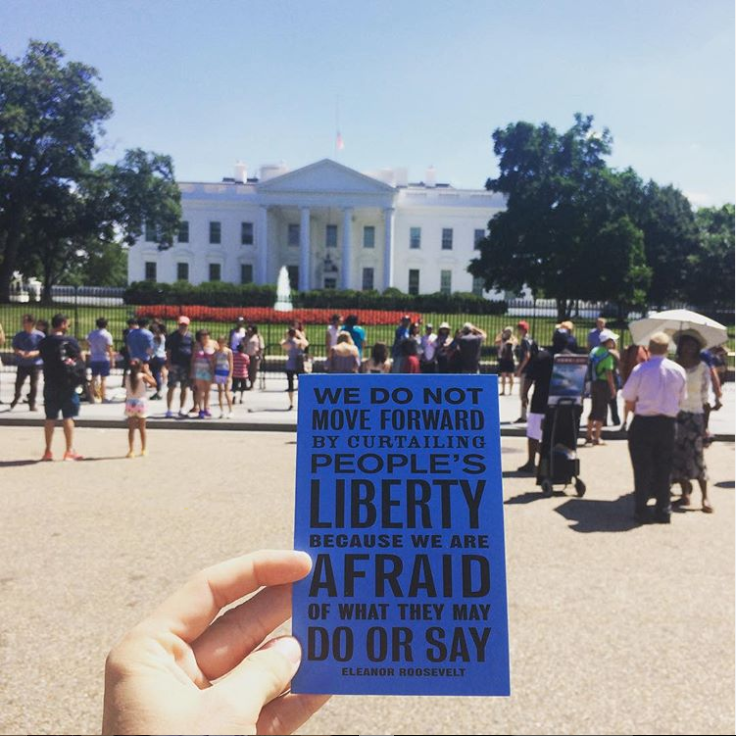 This one seemed apt for the White House.      	