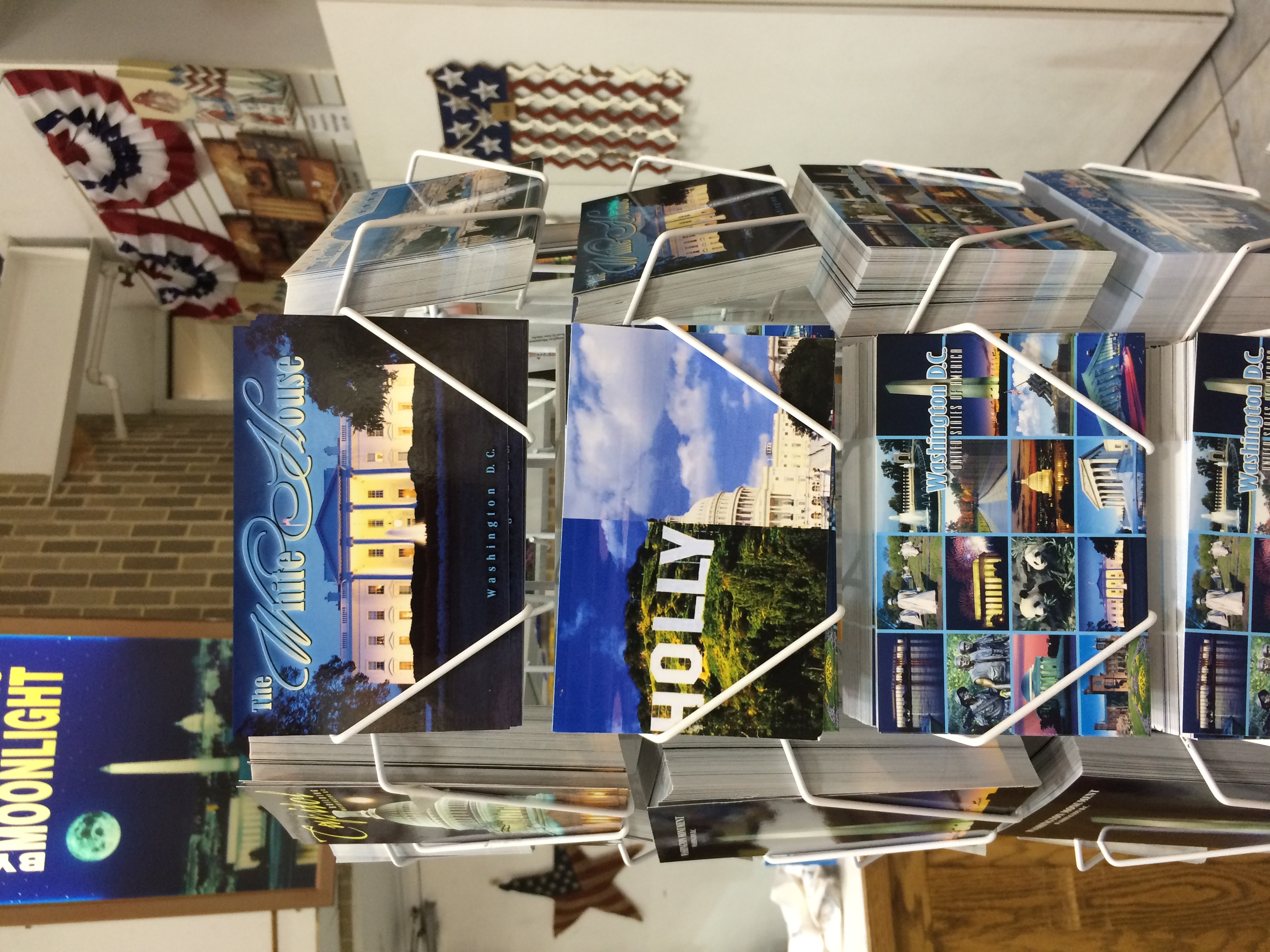 My Hollywood to DC card at a tourist shop in Washington, DC