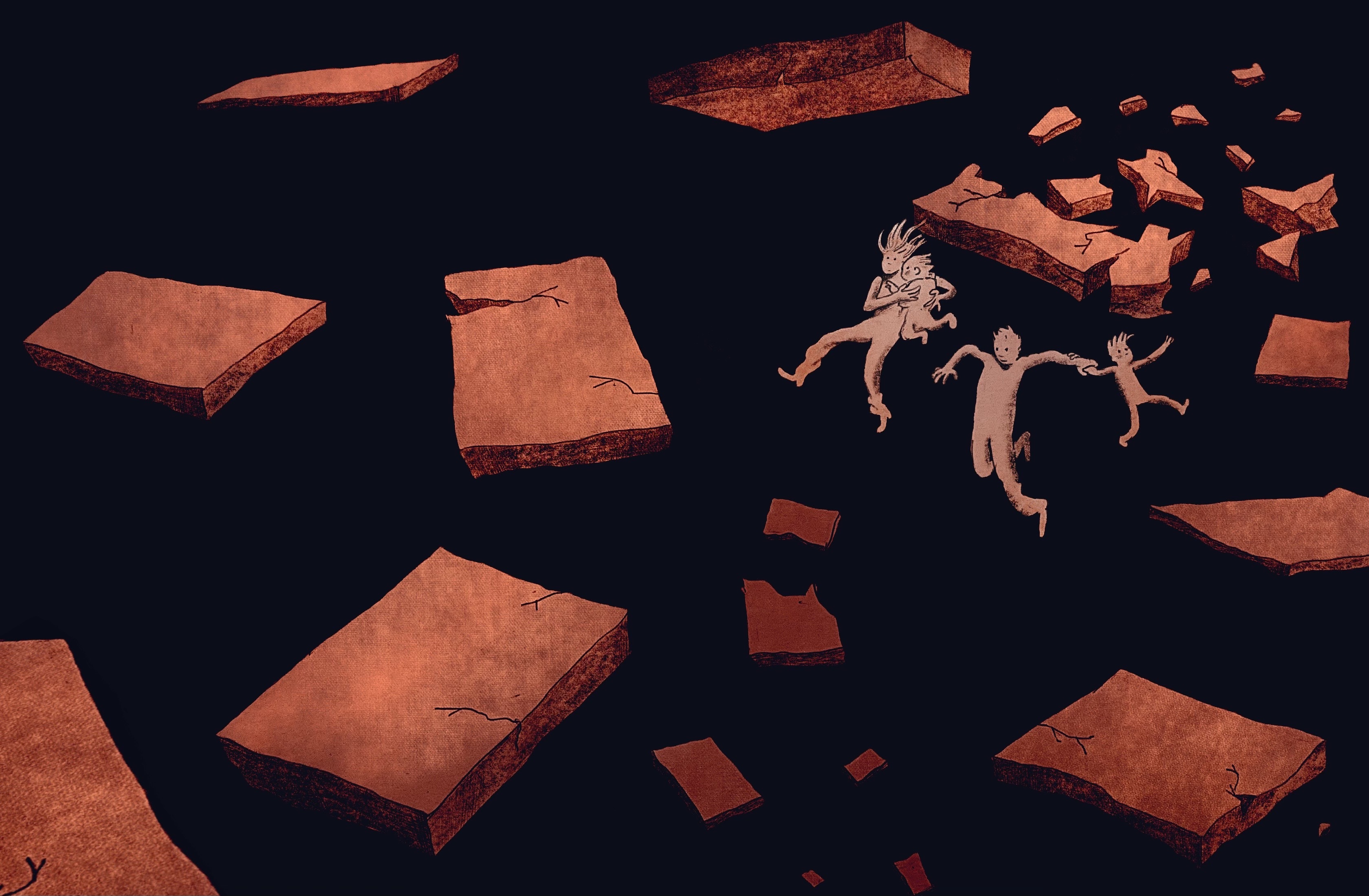 "60 Days to Find a Not-Horrible Apartment" by Emily Gould for New York Magazine. A plunge into NYC's housing market. Graphite and digital.