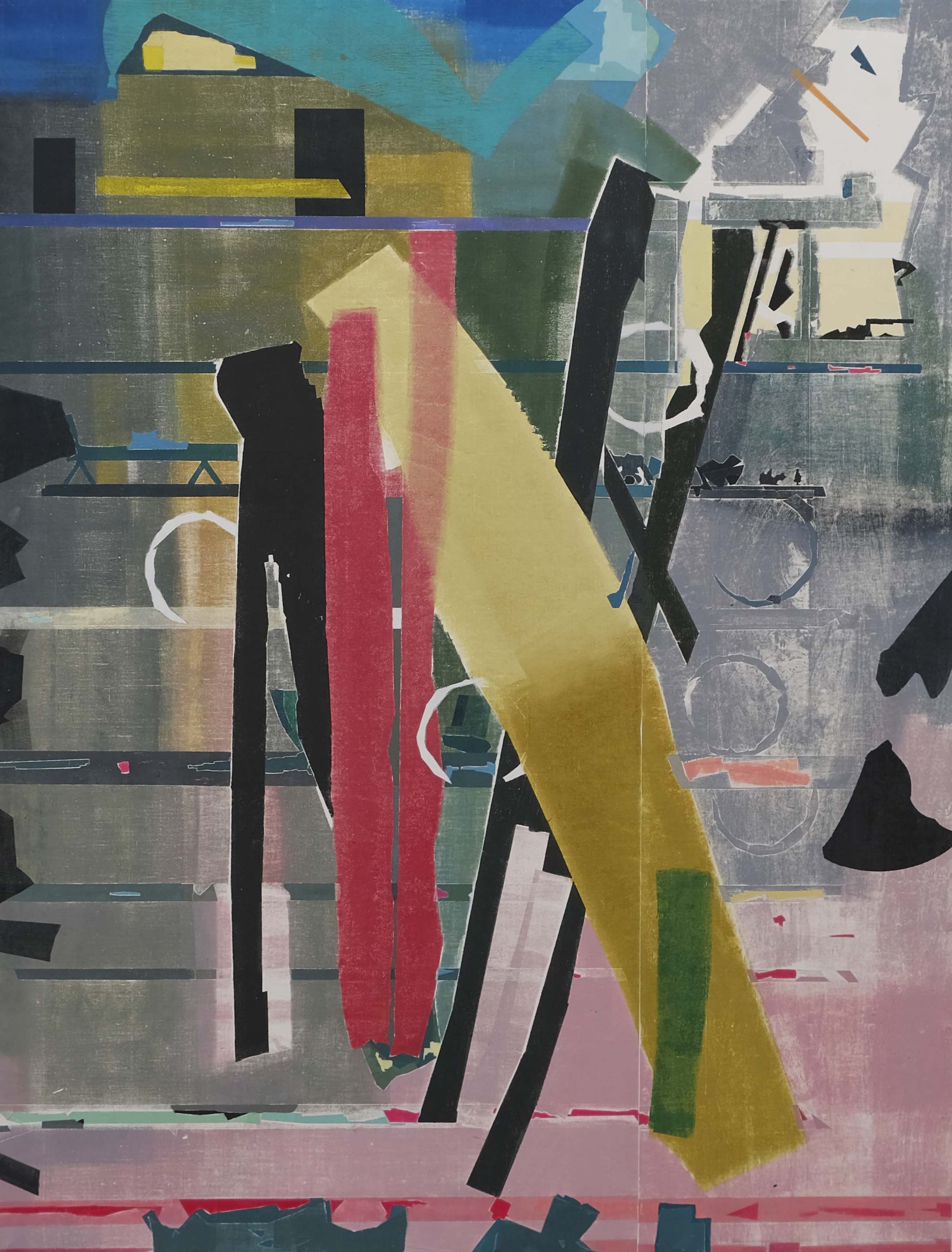 O.T  Farbholzschnitt 140x180cm  2023