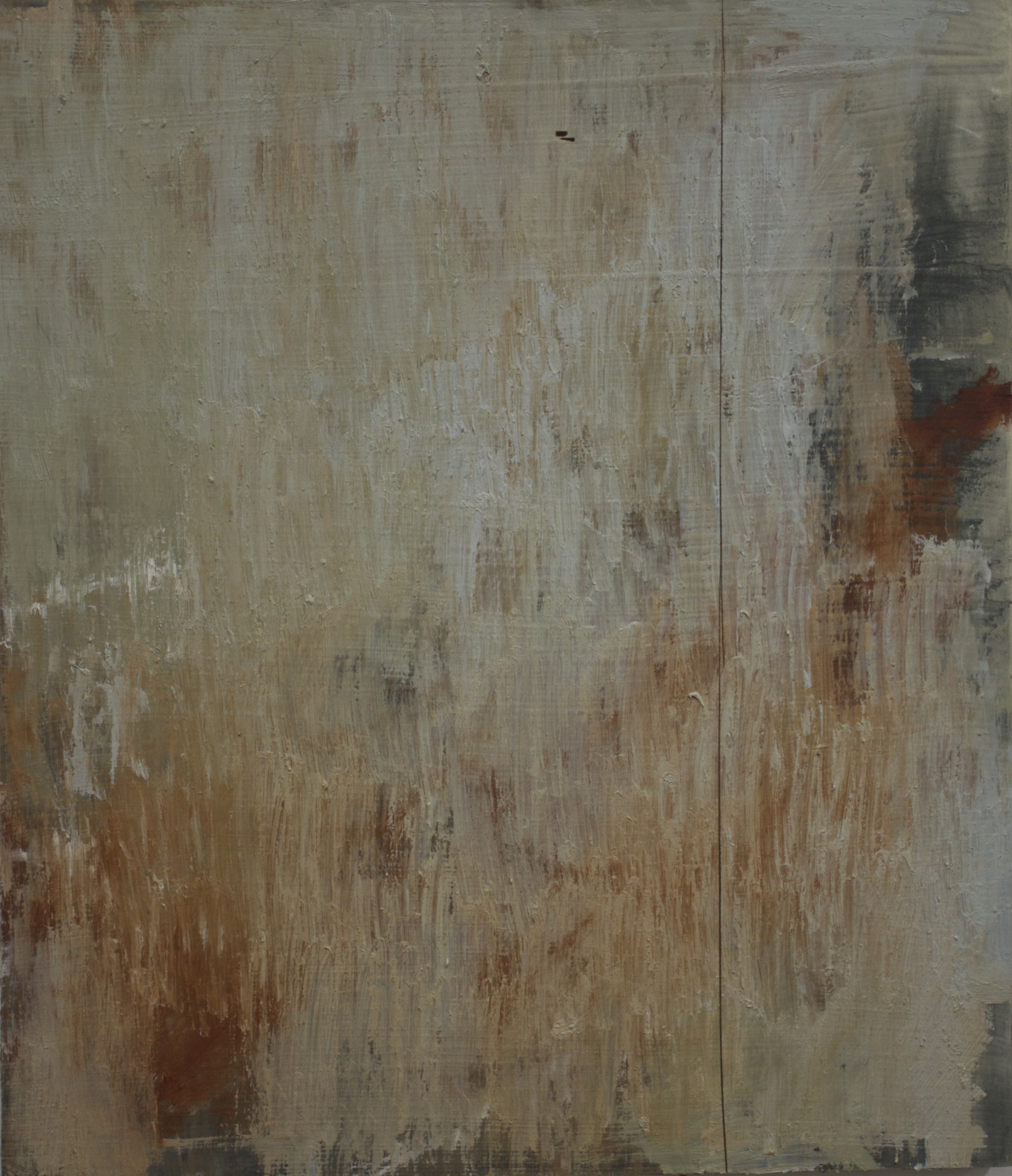 The Loquela oil and beeswax on wood 8" x 12"