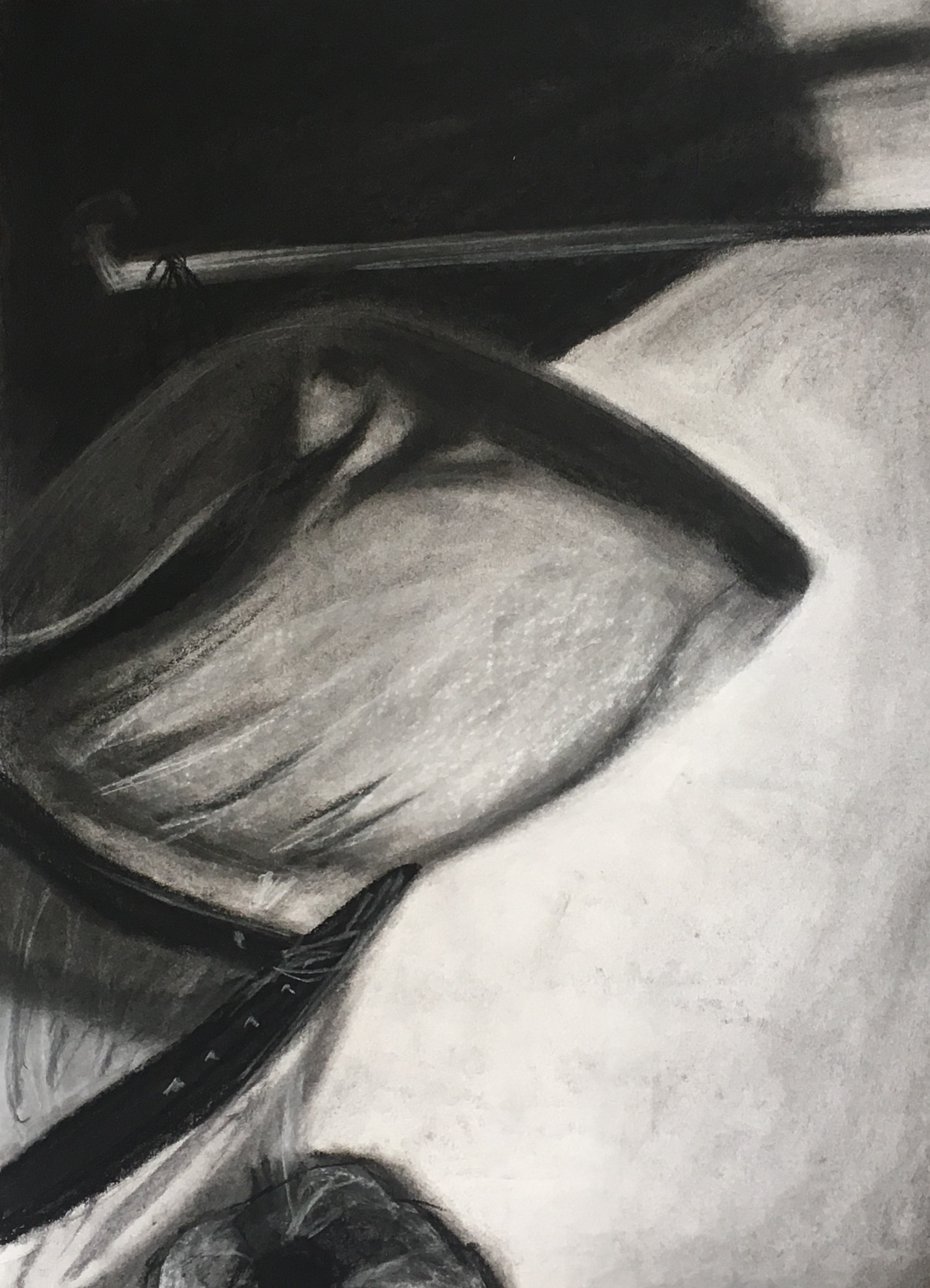 18" x 24" - charcoal on paper (2018)