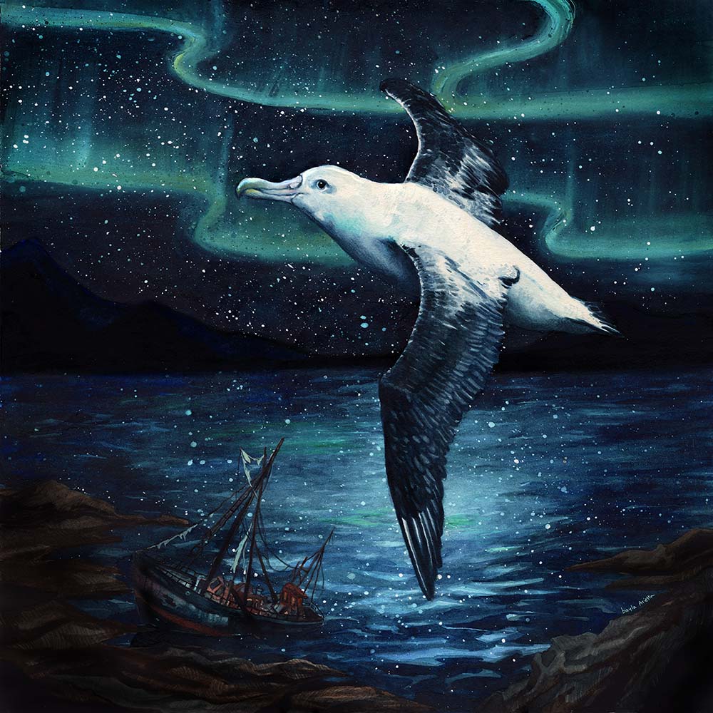 Rime of the Ancient MarinerWatercolor10"x10"2021SOLD