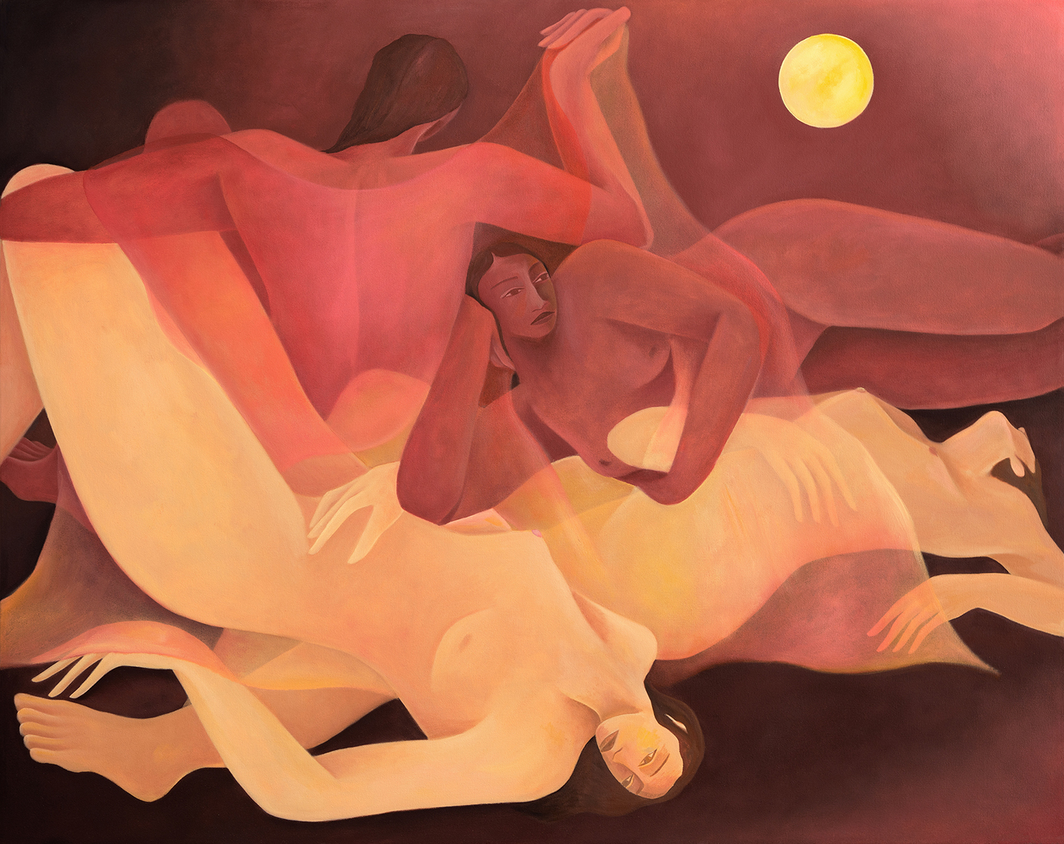 Reflector, 2023 &ndash; Oil on canvas, 43 x 54 in