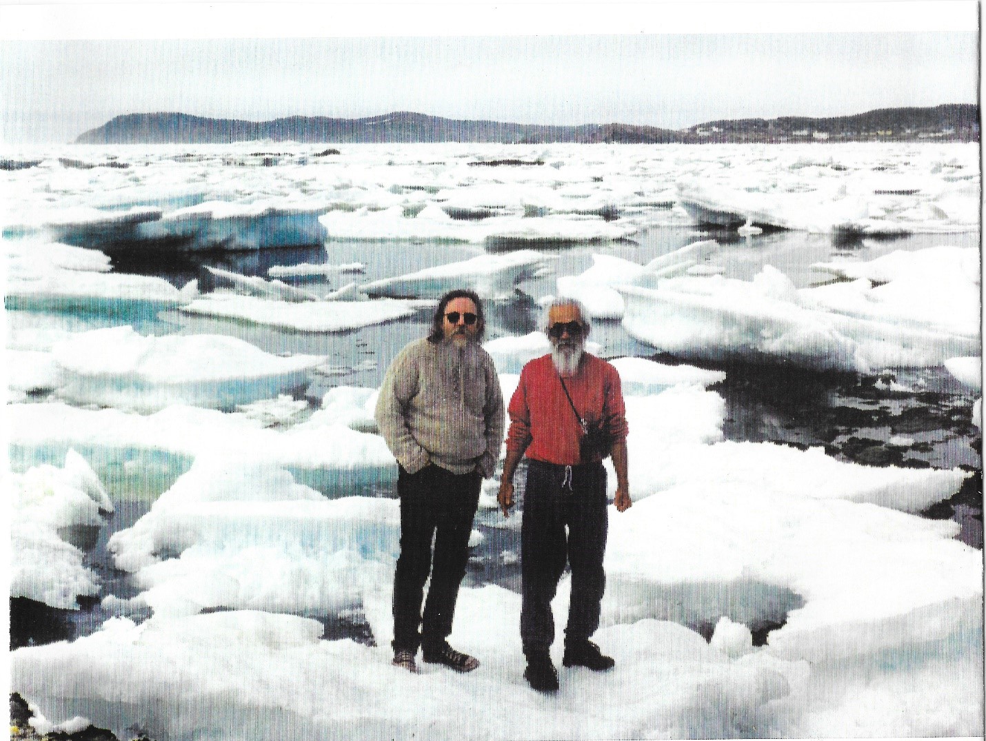 Gary Lawless e Nanao Sakaki em Twillingate, Newfoundland