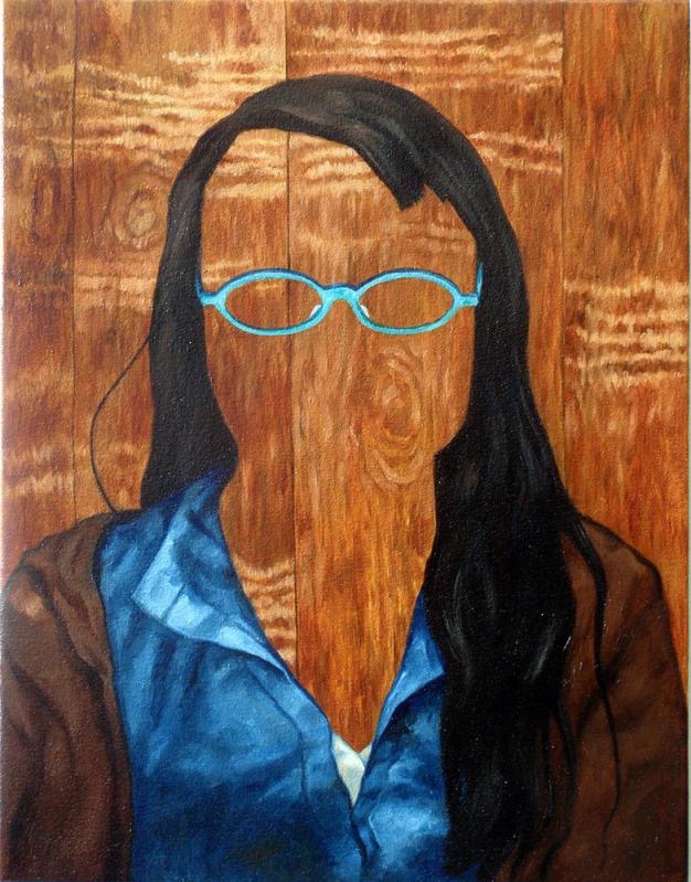 Faux Bois, 16" x 20", Oil on Canvas