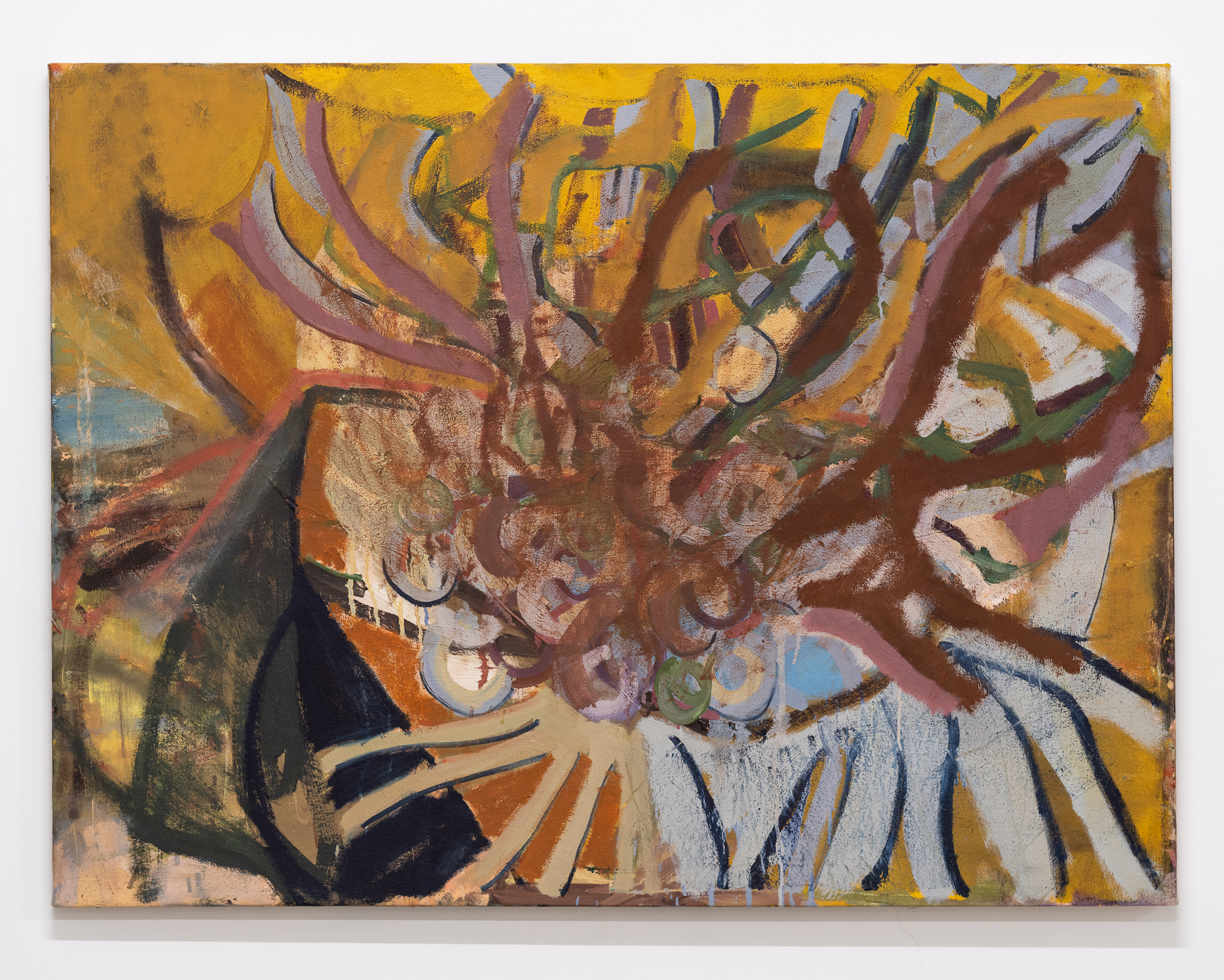 'stalks, strands, and dying things' -  2024, oil on canvas, 24x30