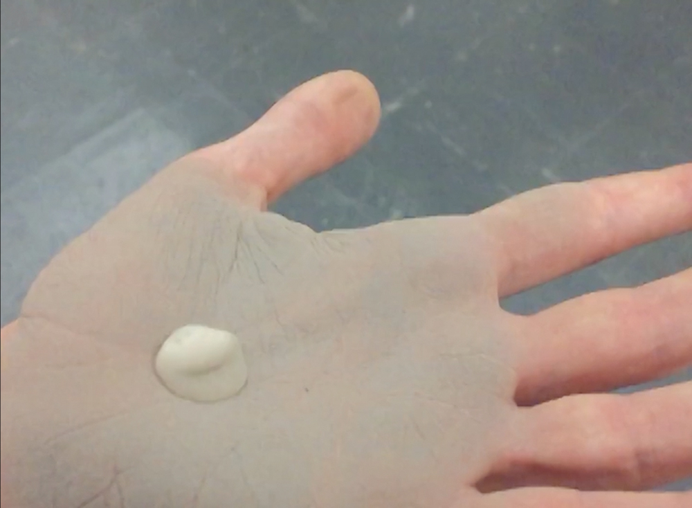 Blob Circulating (Saliva on Silicone Ash), 2015 [still]Single-channel video projection, color, silent14 min. 24 sec.