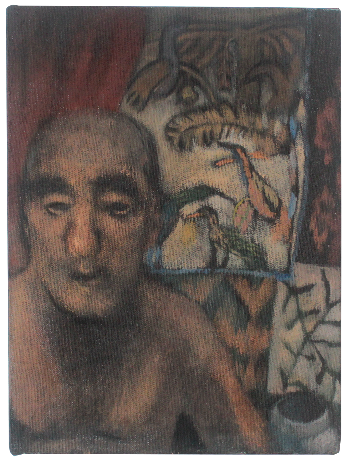 "O Colecionador de Tapetes", 2018, óleo sobre tela