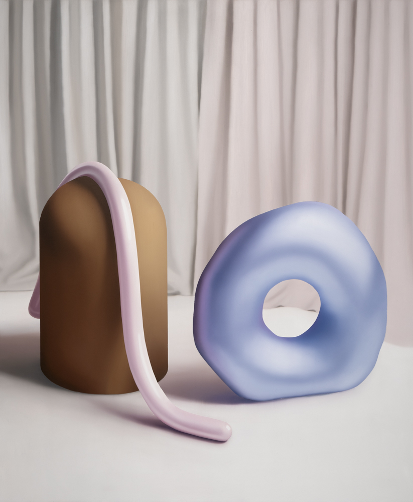 untitled, oil  on aluminium, 145 x 120 cm, 2023