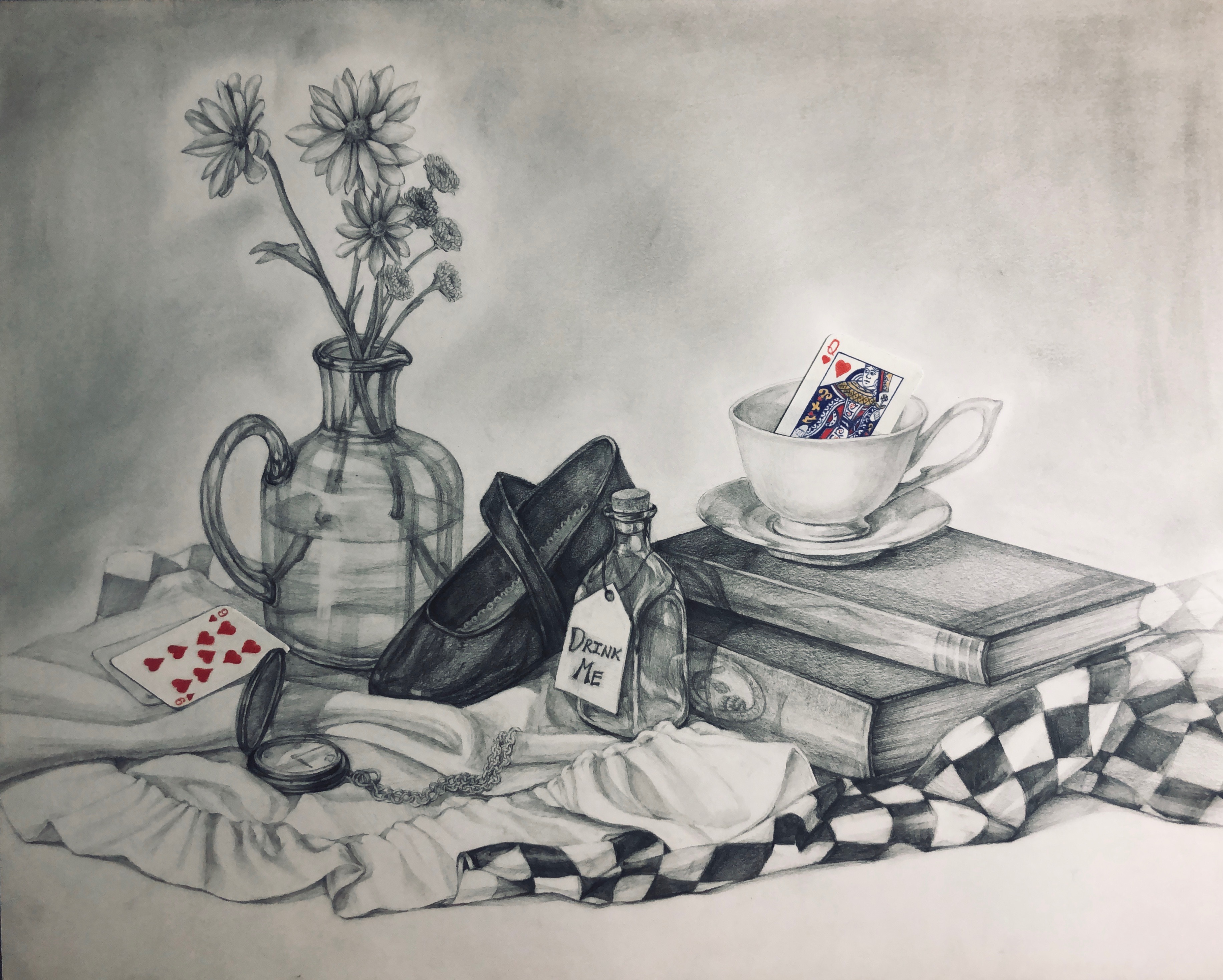 "alice's things," 2018. mixed media