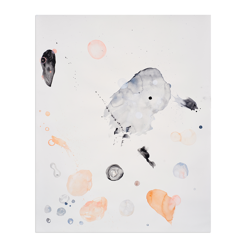 Microuniverse, 2017Watercolor on paper, 64 × 51.50 inches