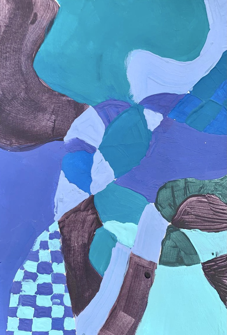 caminhos do subconsciente 2 | 21cm x 29,7cm | Sofia Martigoni | 2020 | acrílica