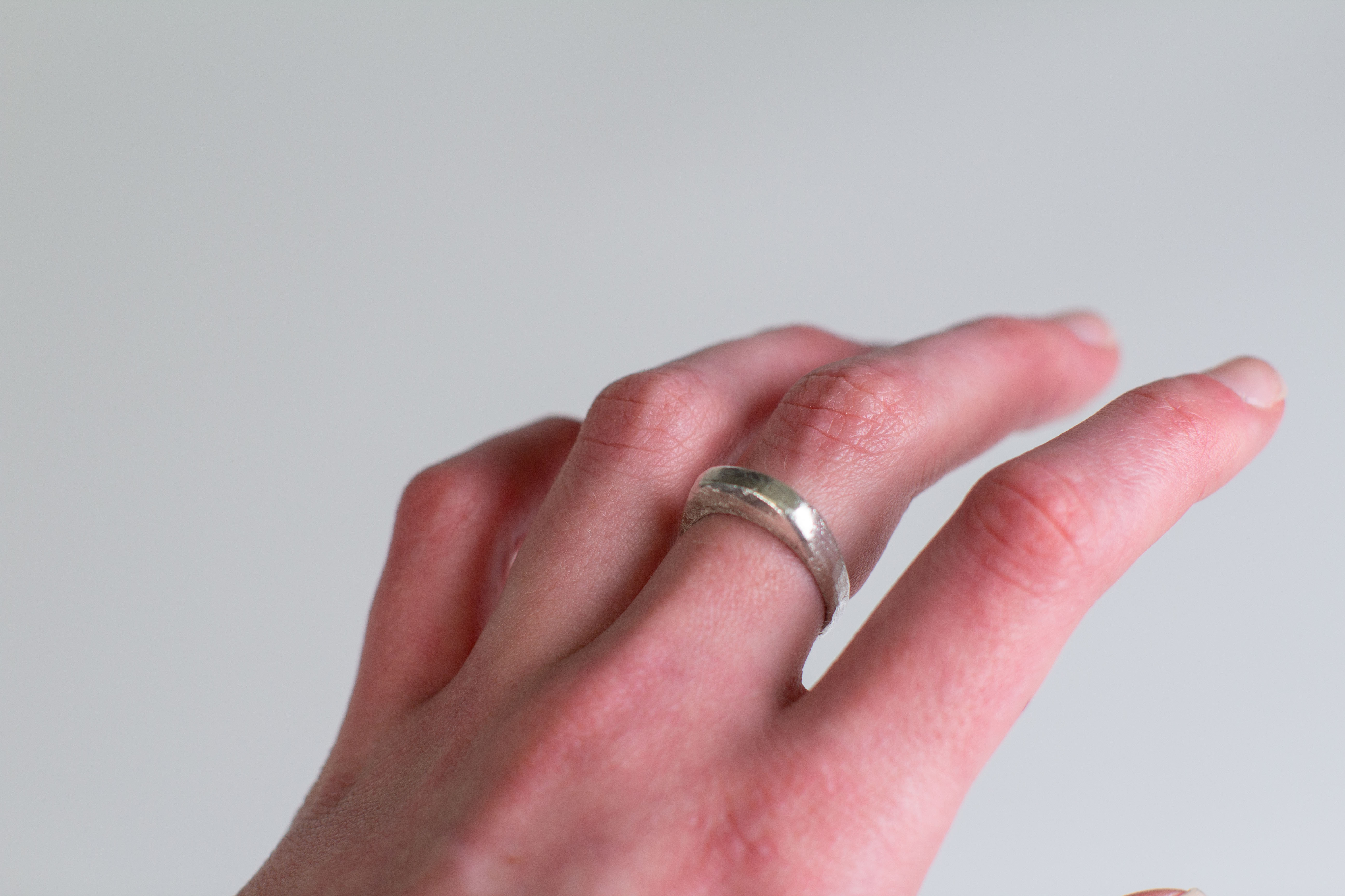 Lost Wax Casted Ring, Sterling Silver, 2024