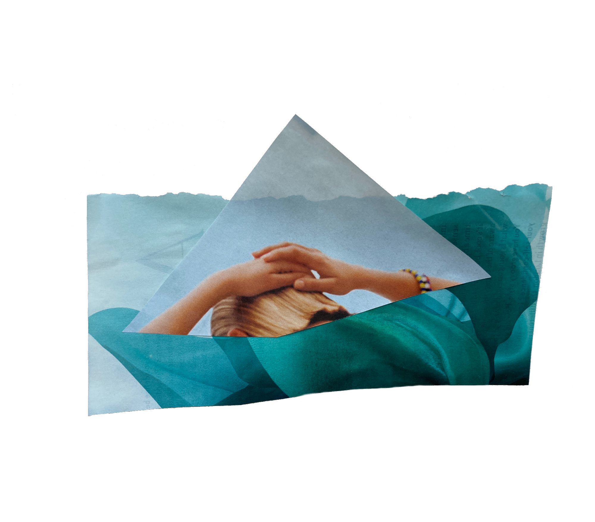 Saltwater hymnhandcut collage, 2021