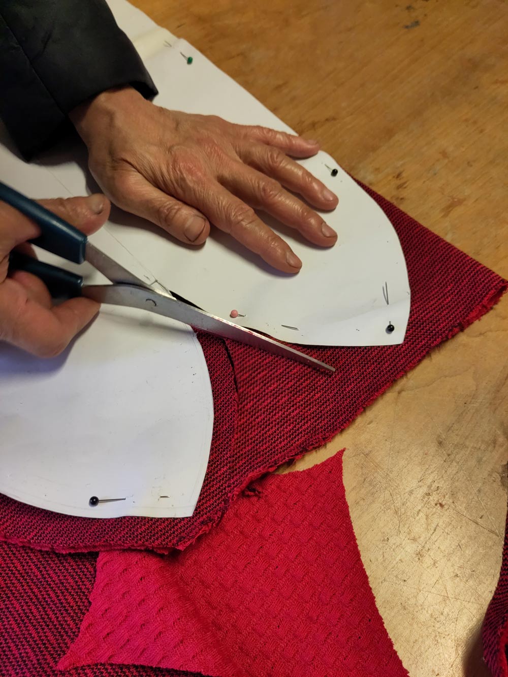 Learning basic pattern cutting skills, 2022