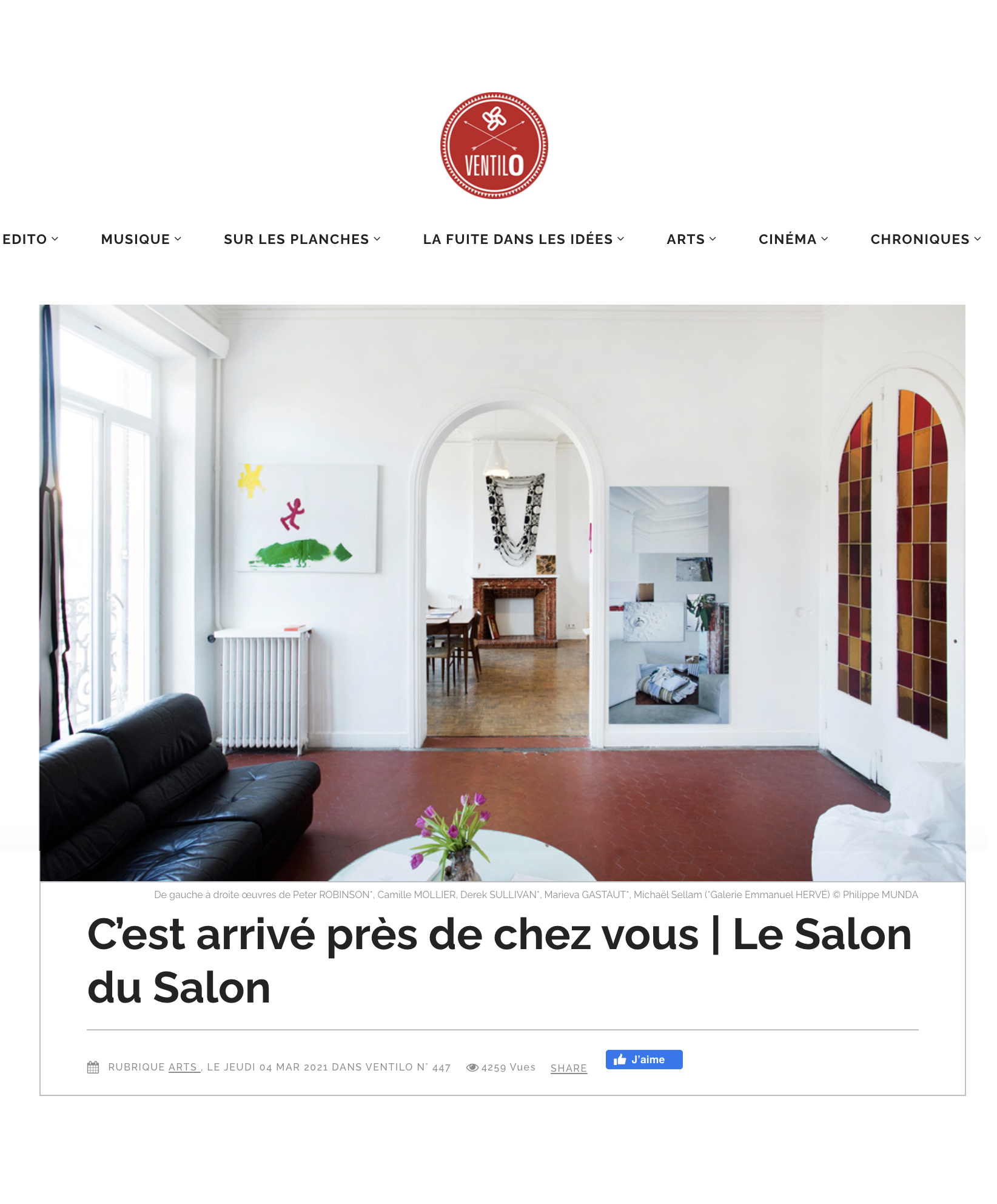 SDS#27 "UNE CHAMBRE EN VILLE", CAMILLE MOLLIER, EMMANUEL HERVÉ, MOUSSA SARR, SALON DU SALON, MARSEILLE