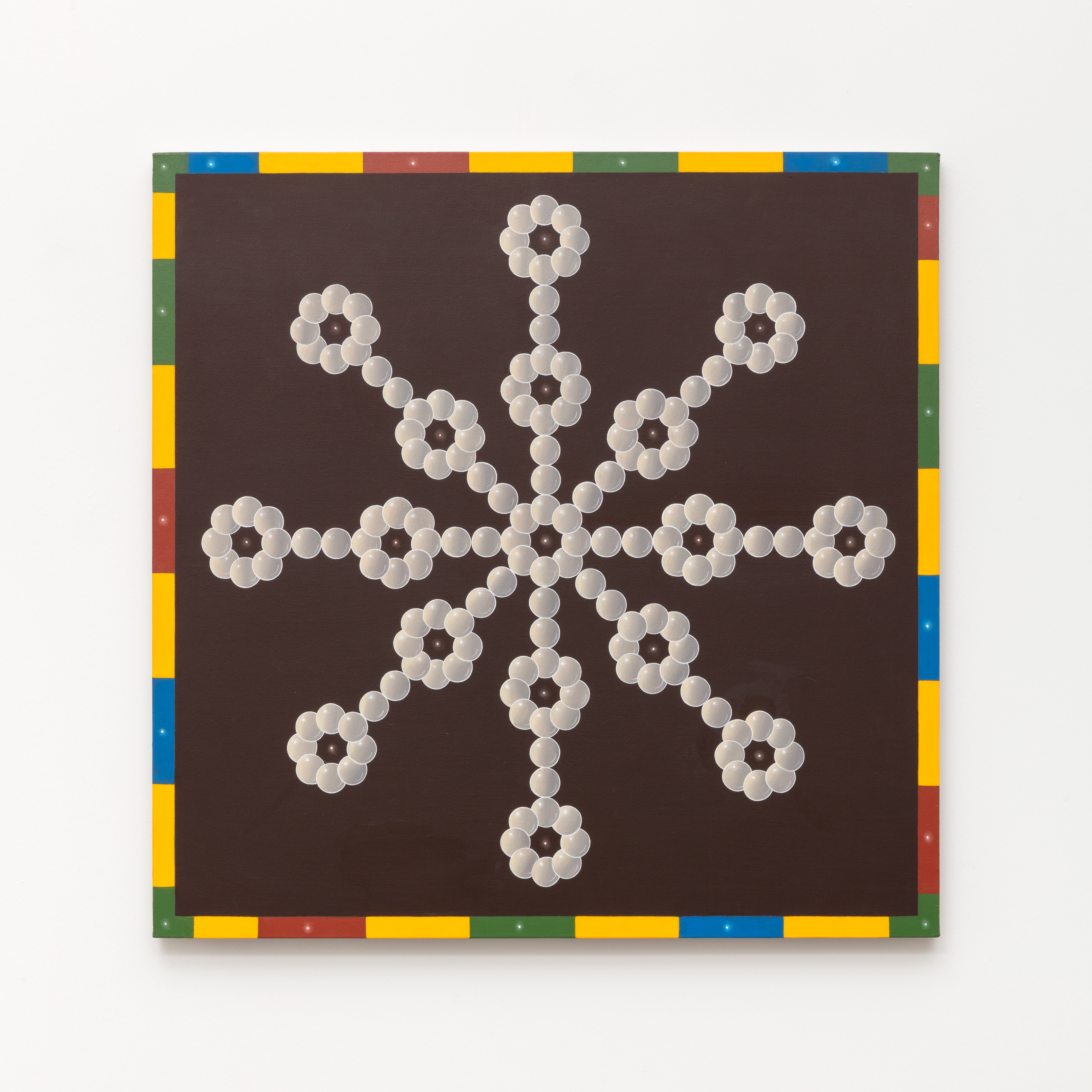 Sempre Voltando Ao Vazio / Always Returning to the Void, 2023, Acrylic on linen, 30 (H) x 30 (W) in.