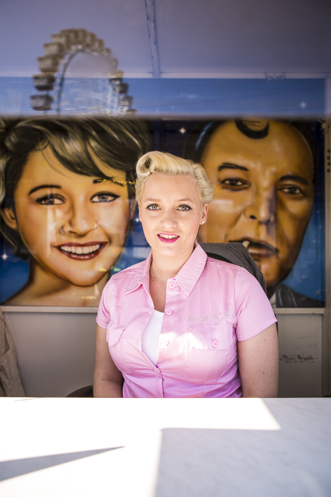 employee at Oktoberfest, 2014