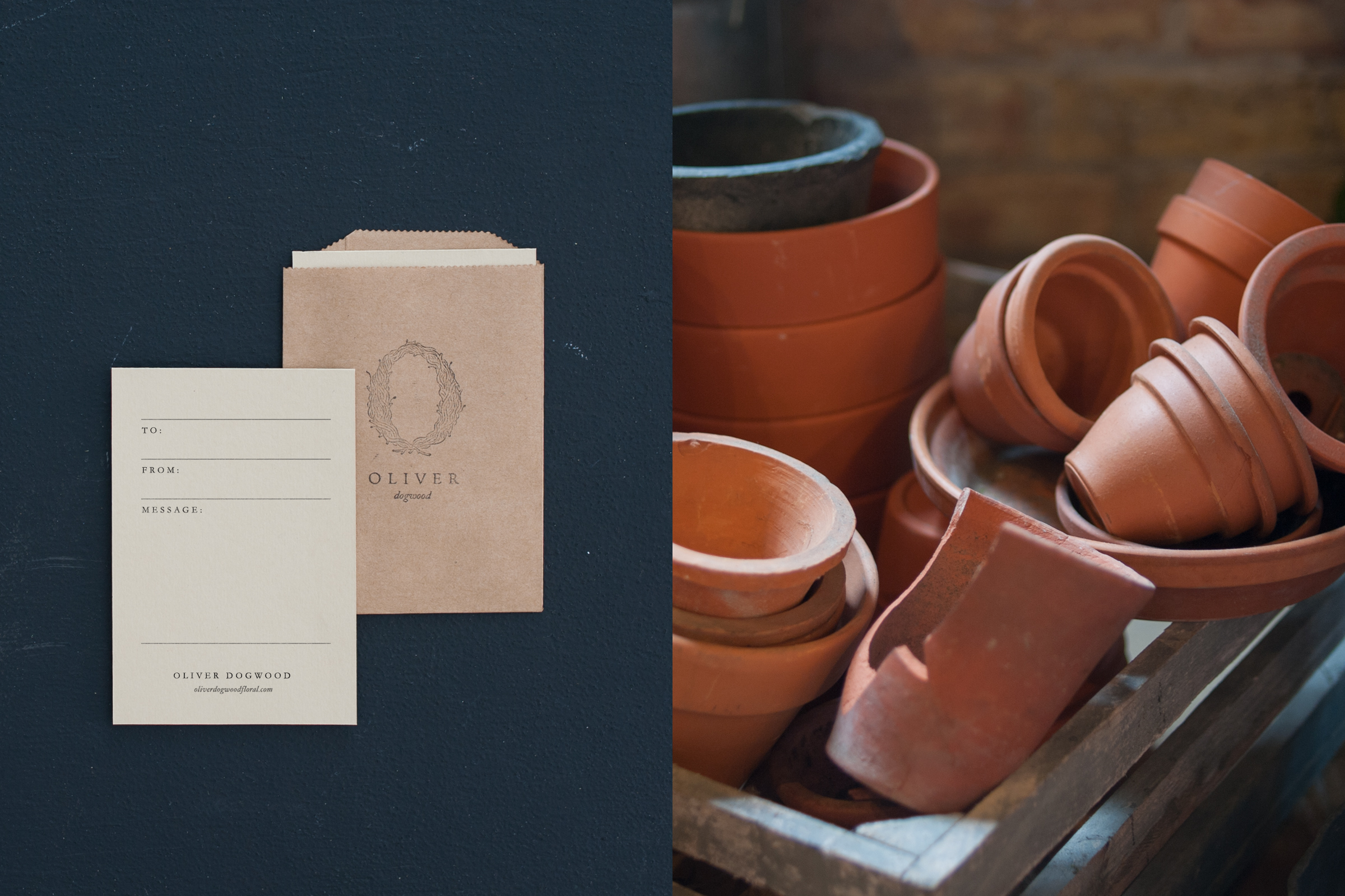 The McQuades, McQuade Inc, Nicole McQuade, Mike McQuade, Oliver Dogwood, Florist, Branding, Minimal, Chicago, West Loop, Richmond, Virginia, Gift Card