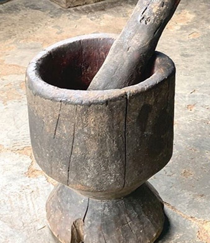 One of the objects ready for reinterpretation that is part of the Ugandan museum experimental showcase, 2021.