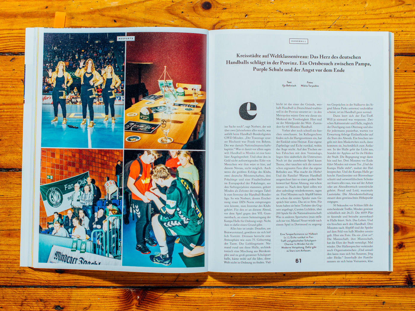 No Sports Nr.3 / Handball in der Provinz Reportage, Februar 2017