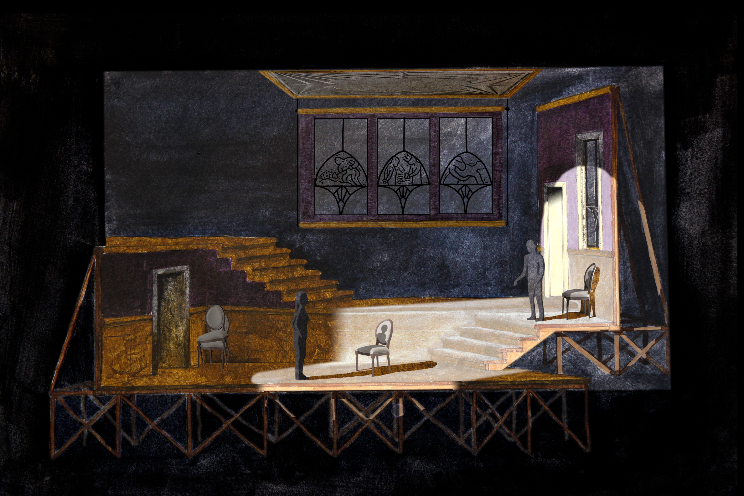 "Let us make sure that they hear me!" &mdash; A Set (Schematic)