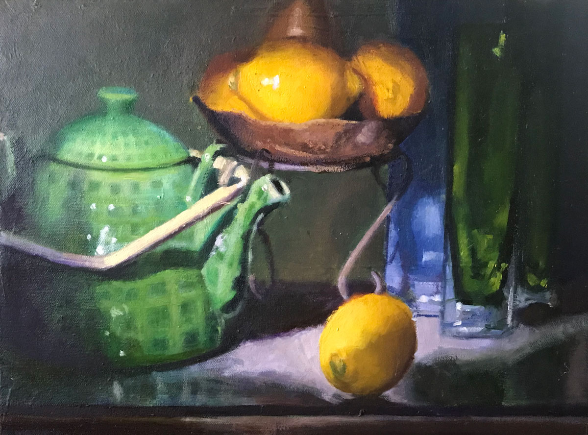 Tea Time | 14" x 11" | Oil