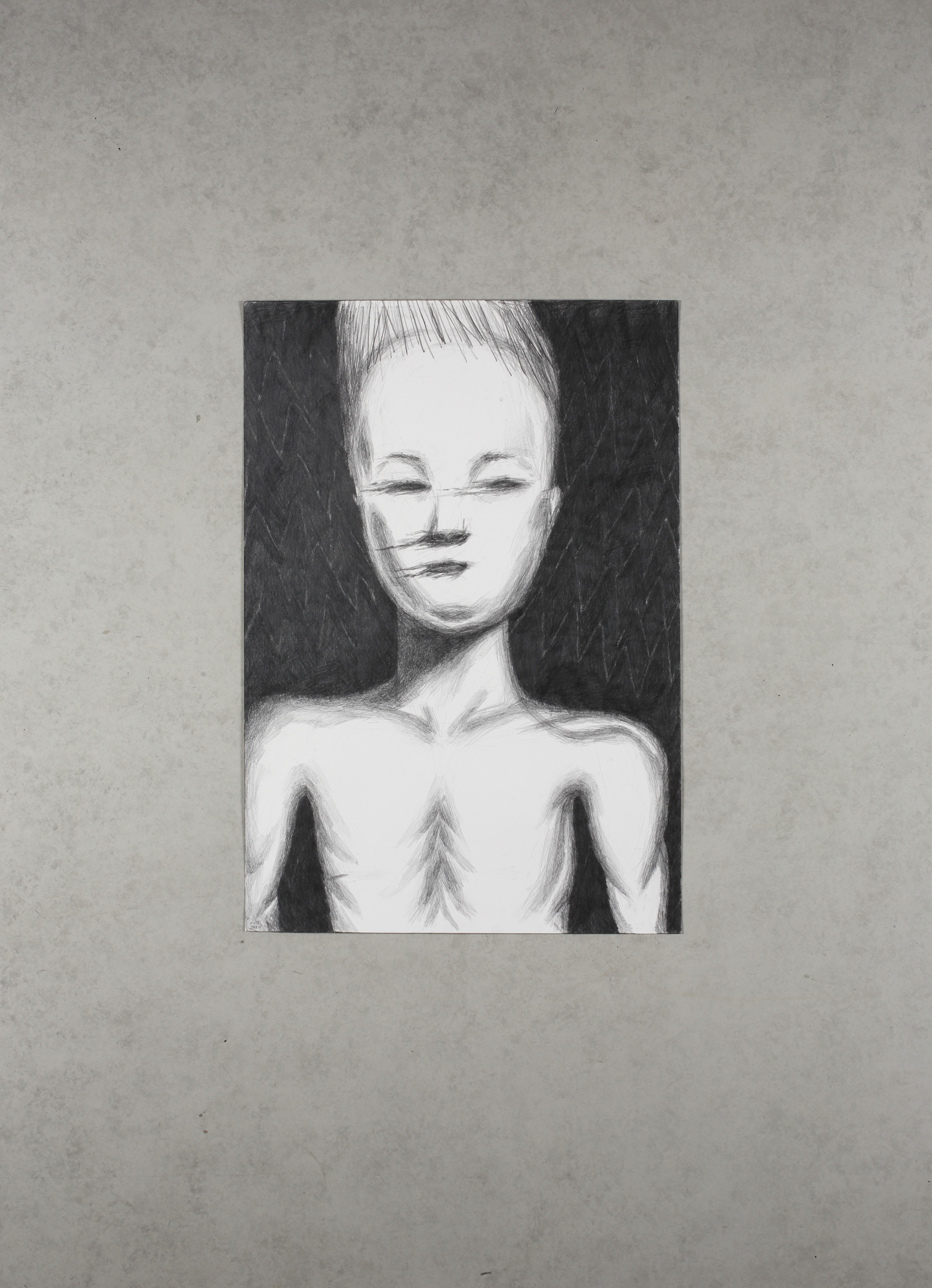 자라난다 glow_pencil on paper_64.5x47.0cm_2015