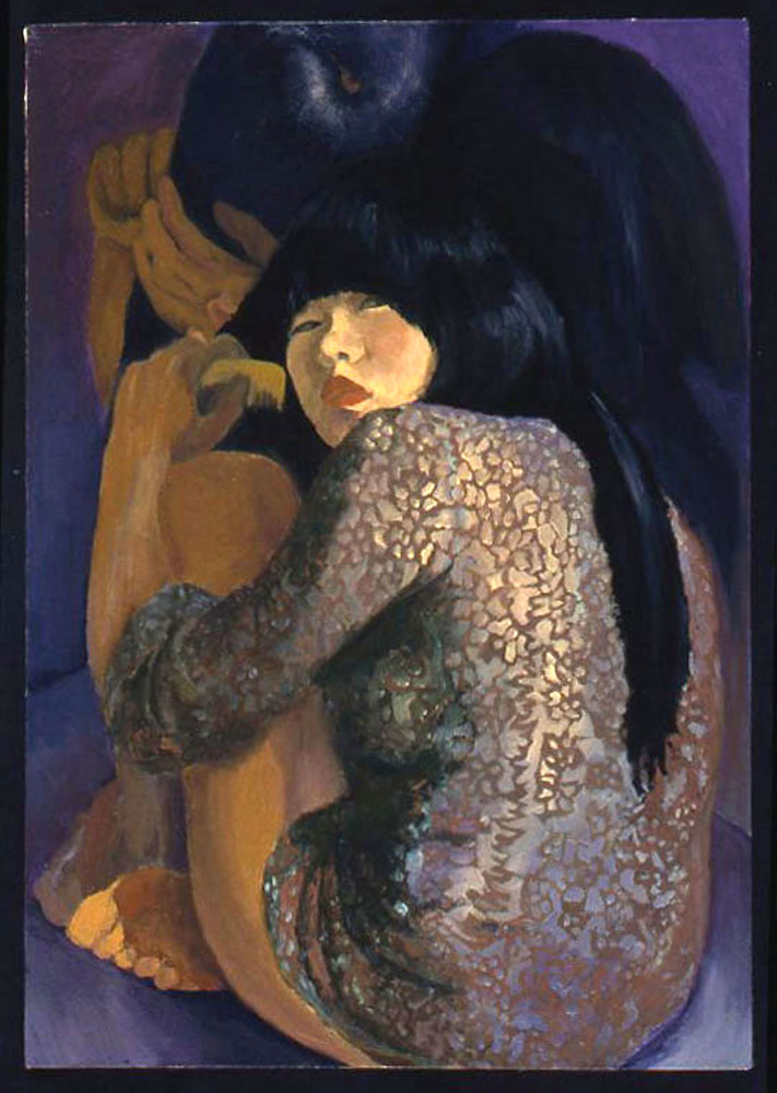 Self-portrait with a MirrorOil on Canvas, 200624x18 inches