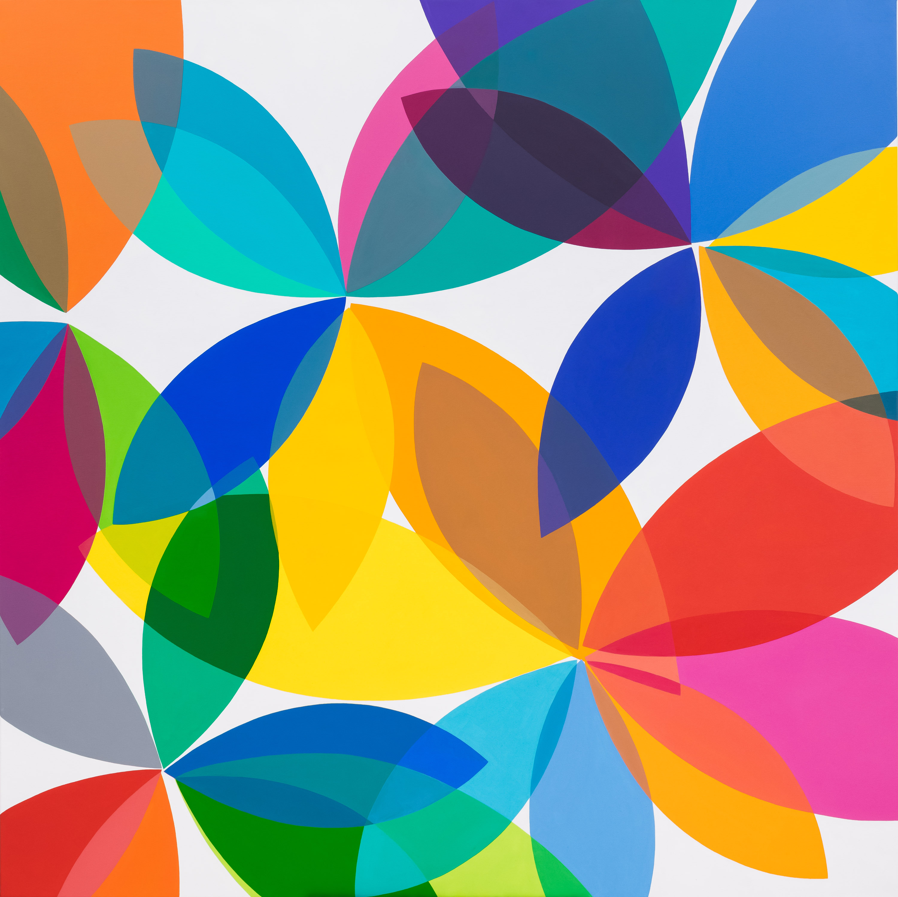 Sin t&iacute;tulo, 2023. Acr&iacute;lico sobre tela, 193,5 x 193,5 cm.