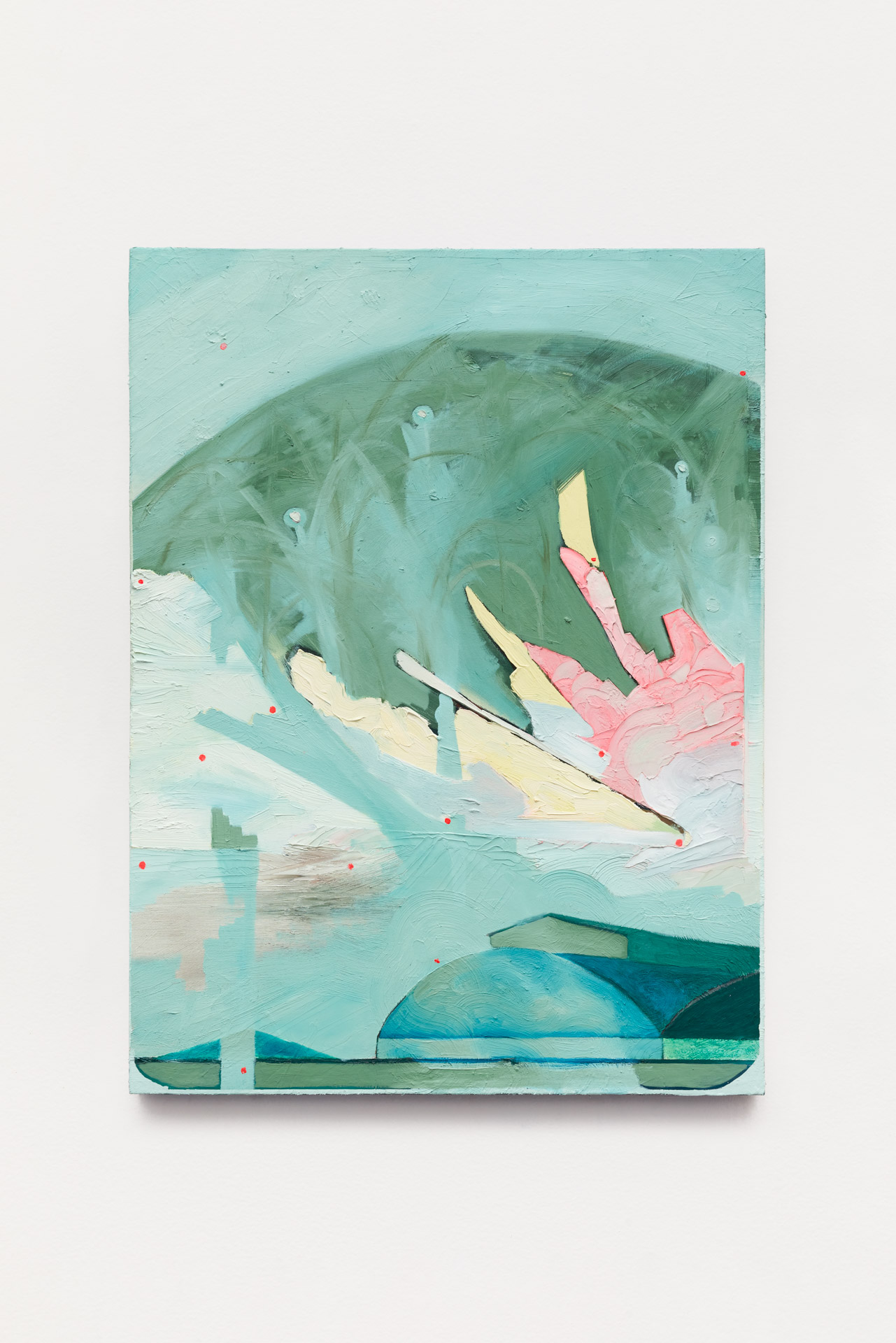 Metapaisagem n&uacute;mero XXXI, 2023 - 2025. &Oacute;leo e acr&iacute;lica sobre tela, 90 x 70 cm.